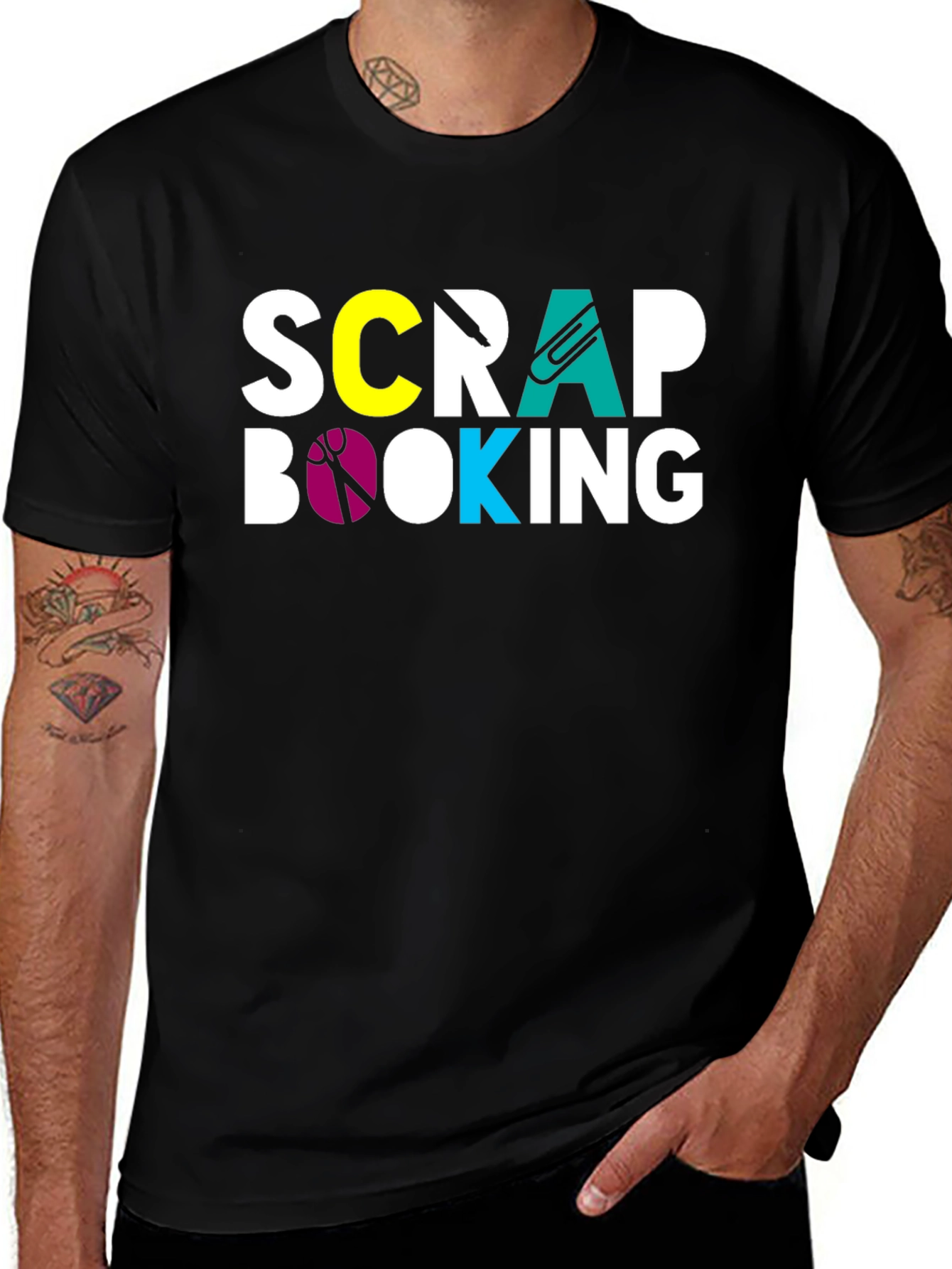 Scrapbooking Graphic T-Shirt - Crafty Hobby Tee