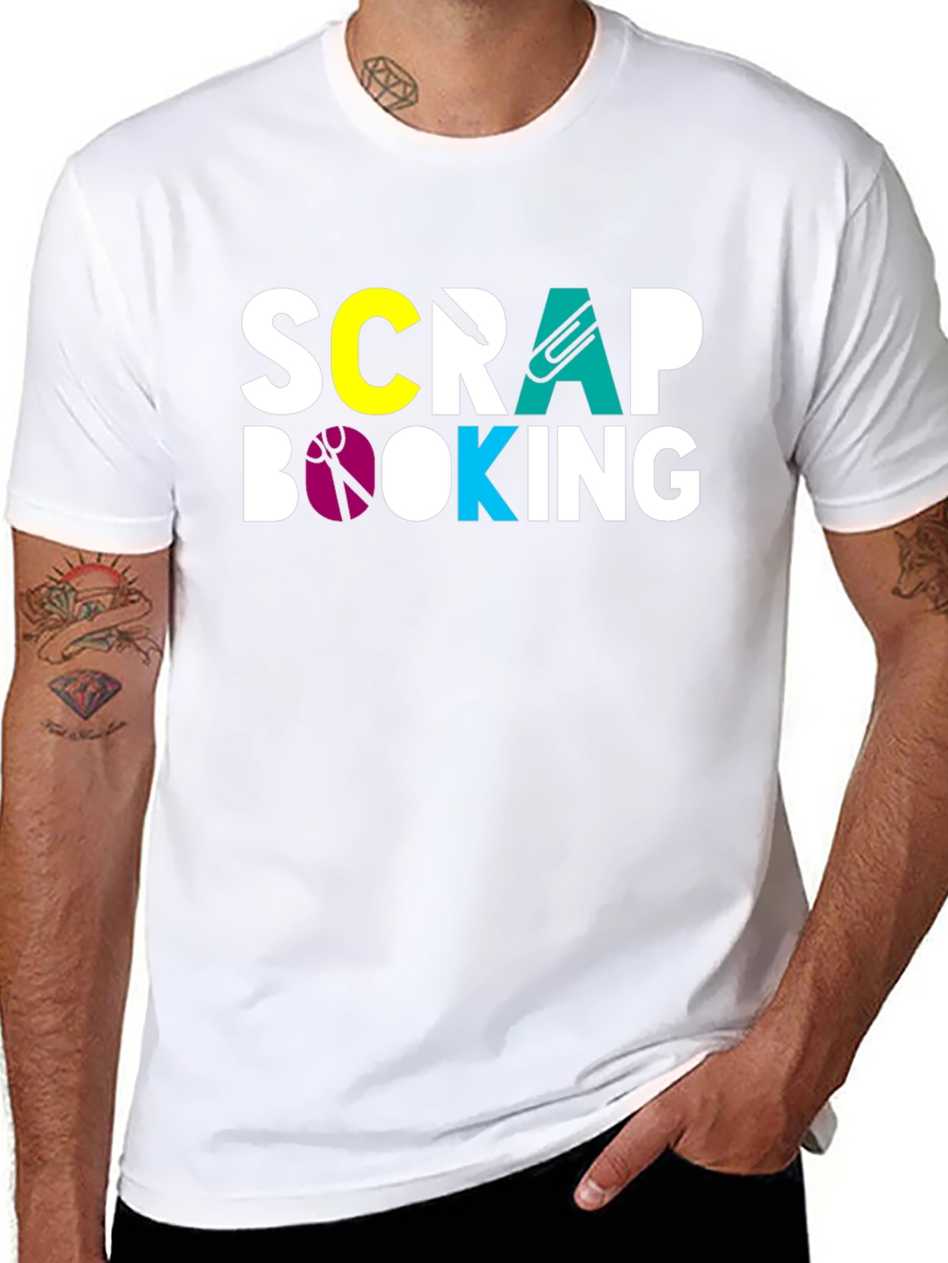 Scrapbooking Graphic T-Shirt - Crafty Hobby Tee