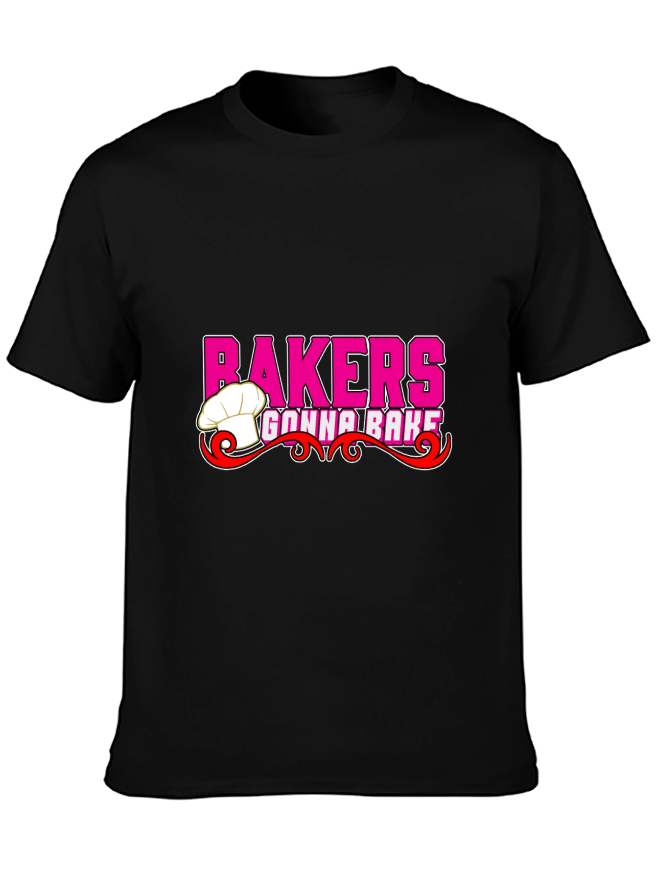 Bakers Gonna Bake Black Graphic T-Shirt