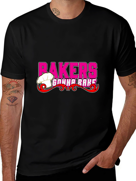Bakers Gonna Bake Black Graphic T-Shirt
