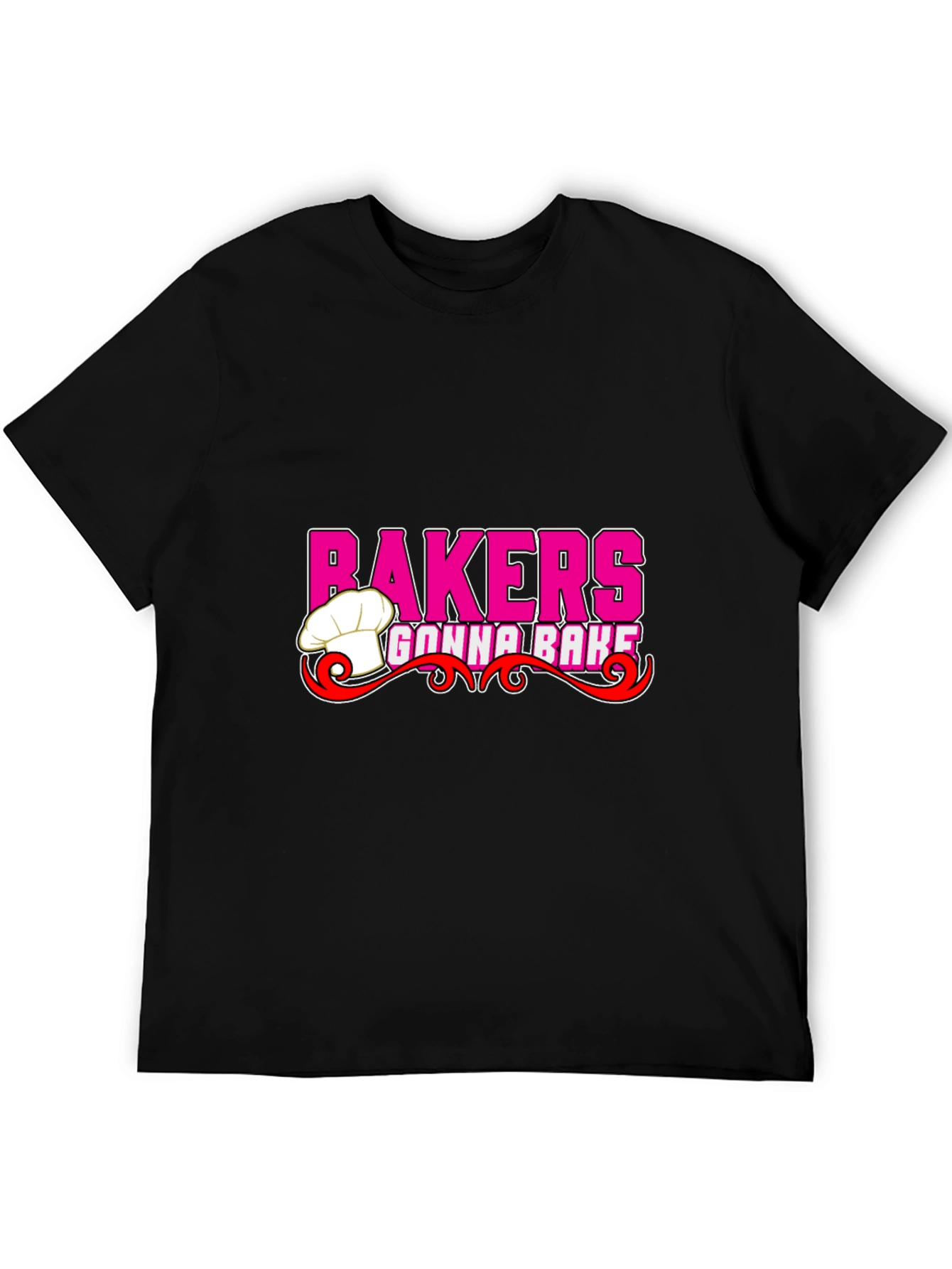 Bakers Gonna Bake Black Graphic T-Shirt