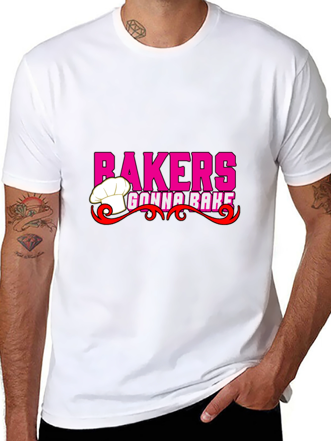 Bakers Gonna Bake Black Graphic T-Shirt