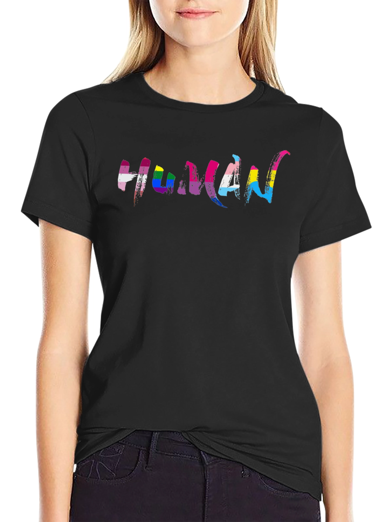 LGBTQ+ Human Pride Graphic Tee