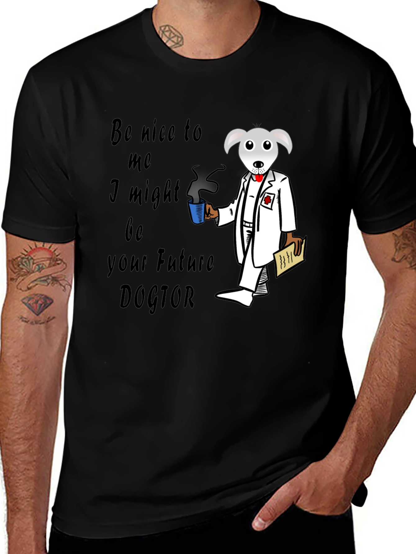 Future Dogtor T-Shirt - Novelty Graphic Tee