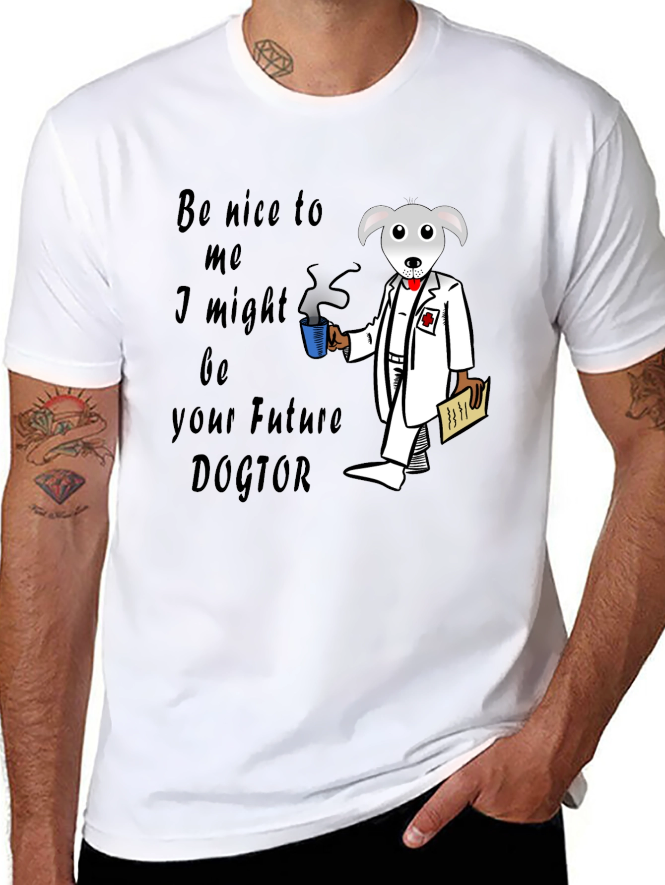 Future Dogtor T-Shirt - Novelty Graphic Tee