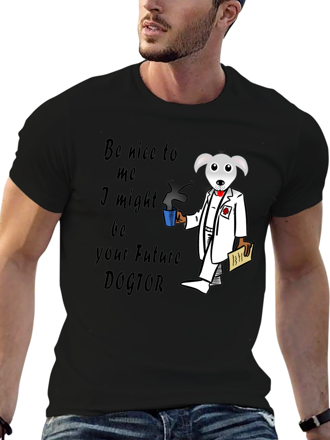 Future Dogtor T-Shirt - Novelty Graphic Tee