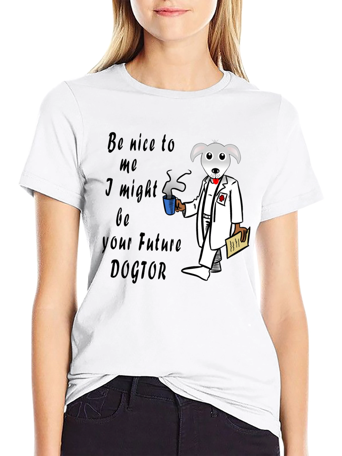Future Dogtor T-Shirt - Novelty Graphic Tee