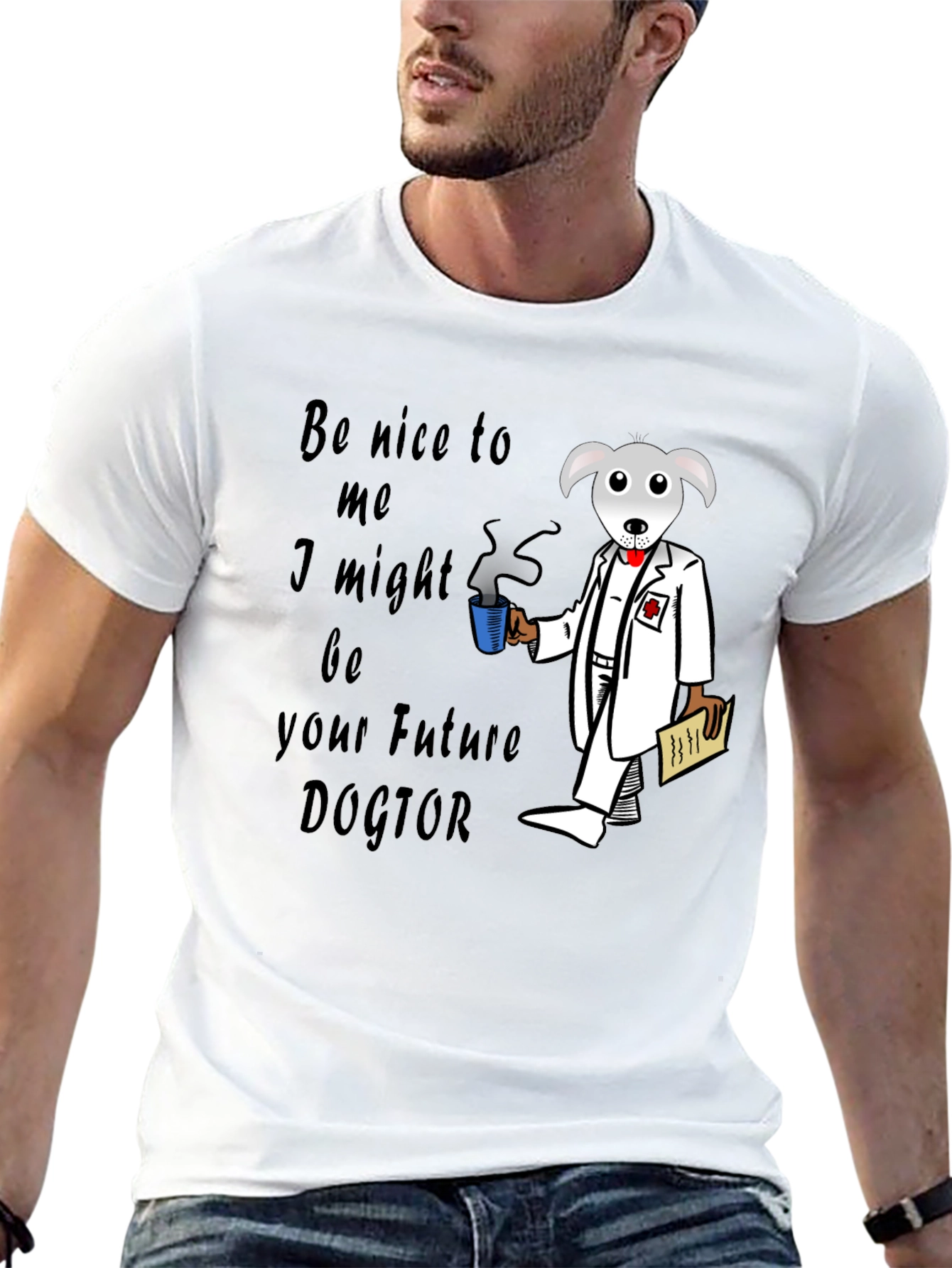 Future Dogtor T-Shirt - Novelty Graphic Tee