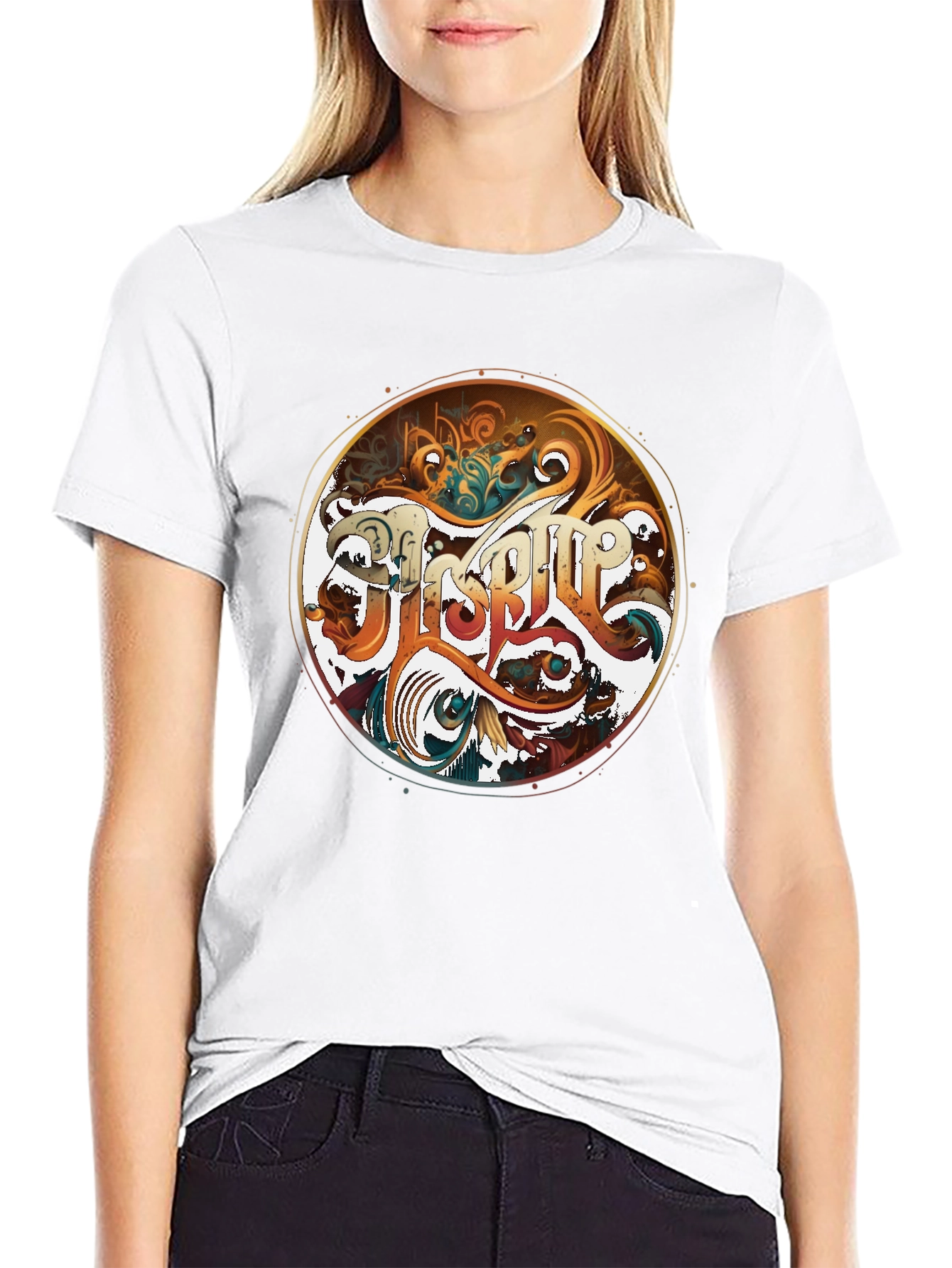 Groovy Graphic Tee - Retro Circle Design