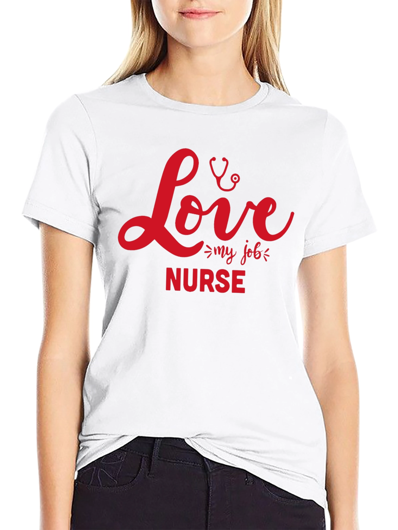 Nurse Love My Job Graphic T-Shirt