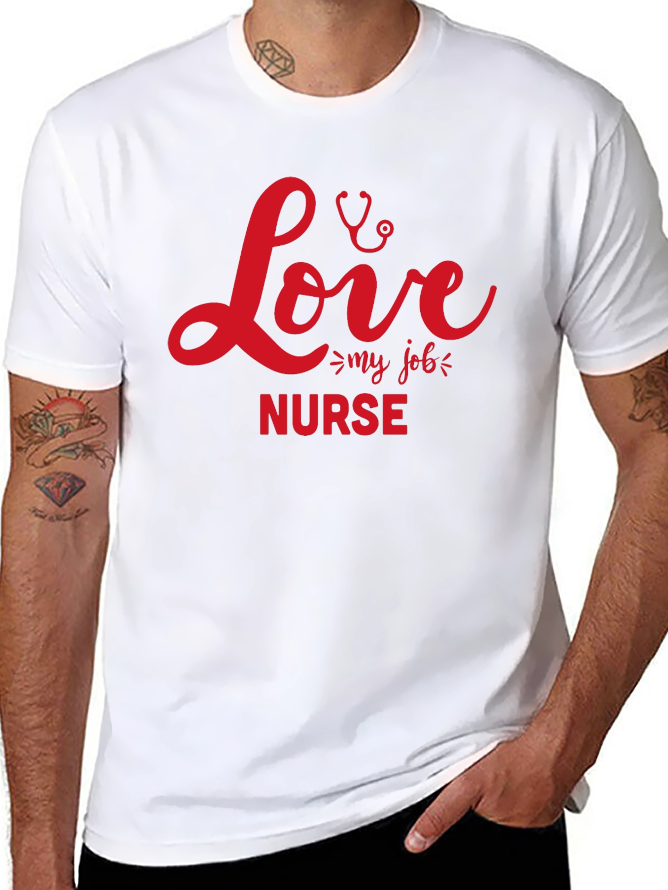 Nurse Love My Job Graphic T-Shirt