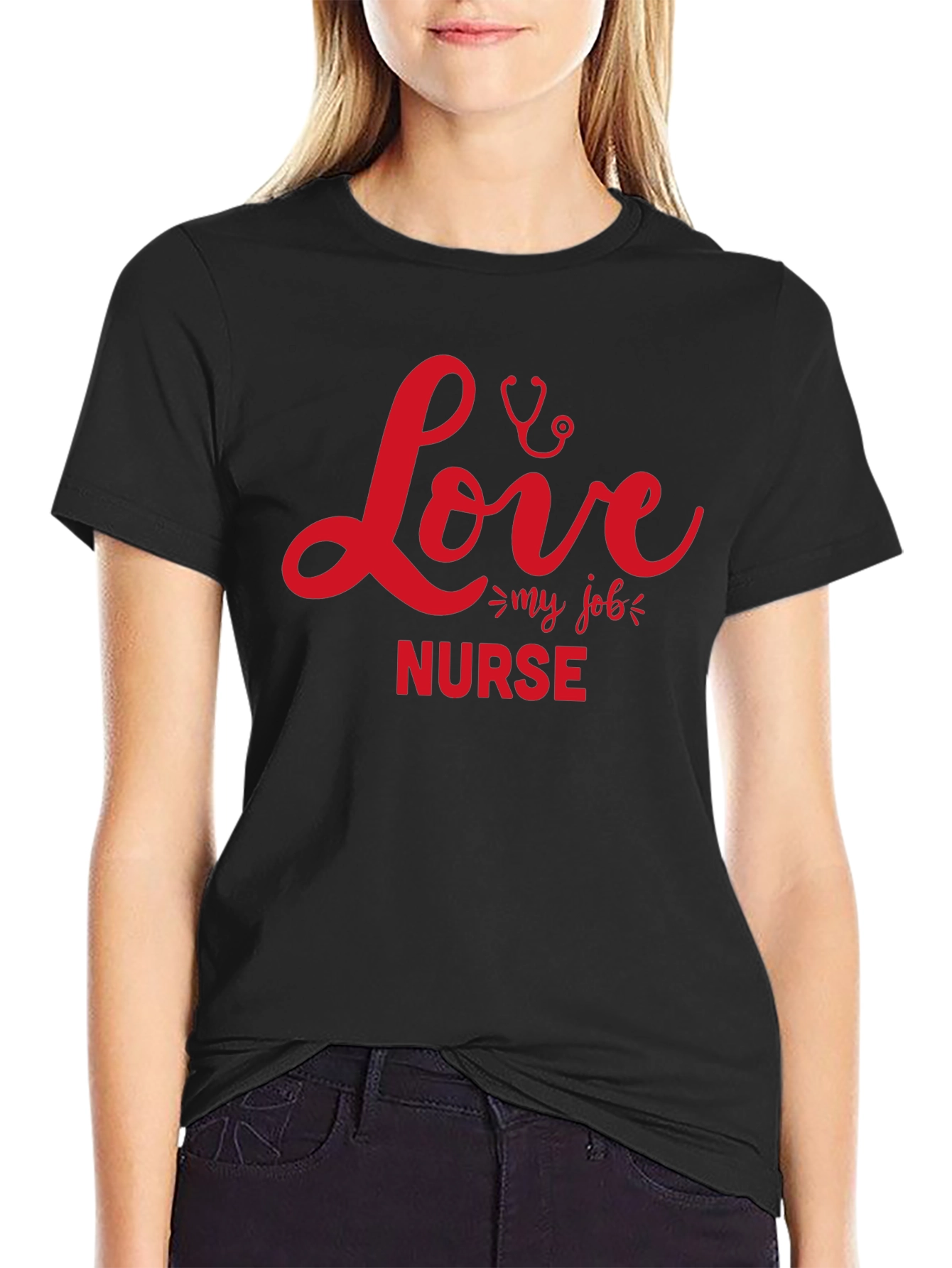 Nurse Love My Job Graphic T-Shirt
