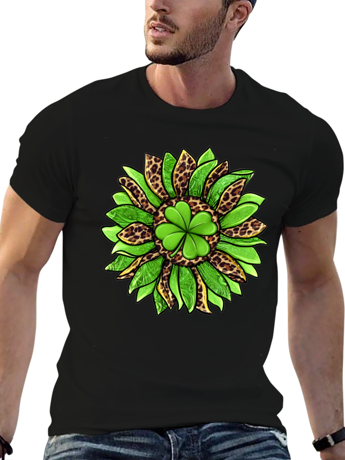 Shamrock Sunflower Graphic Tee
