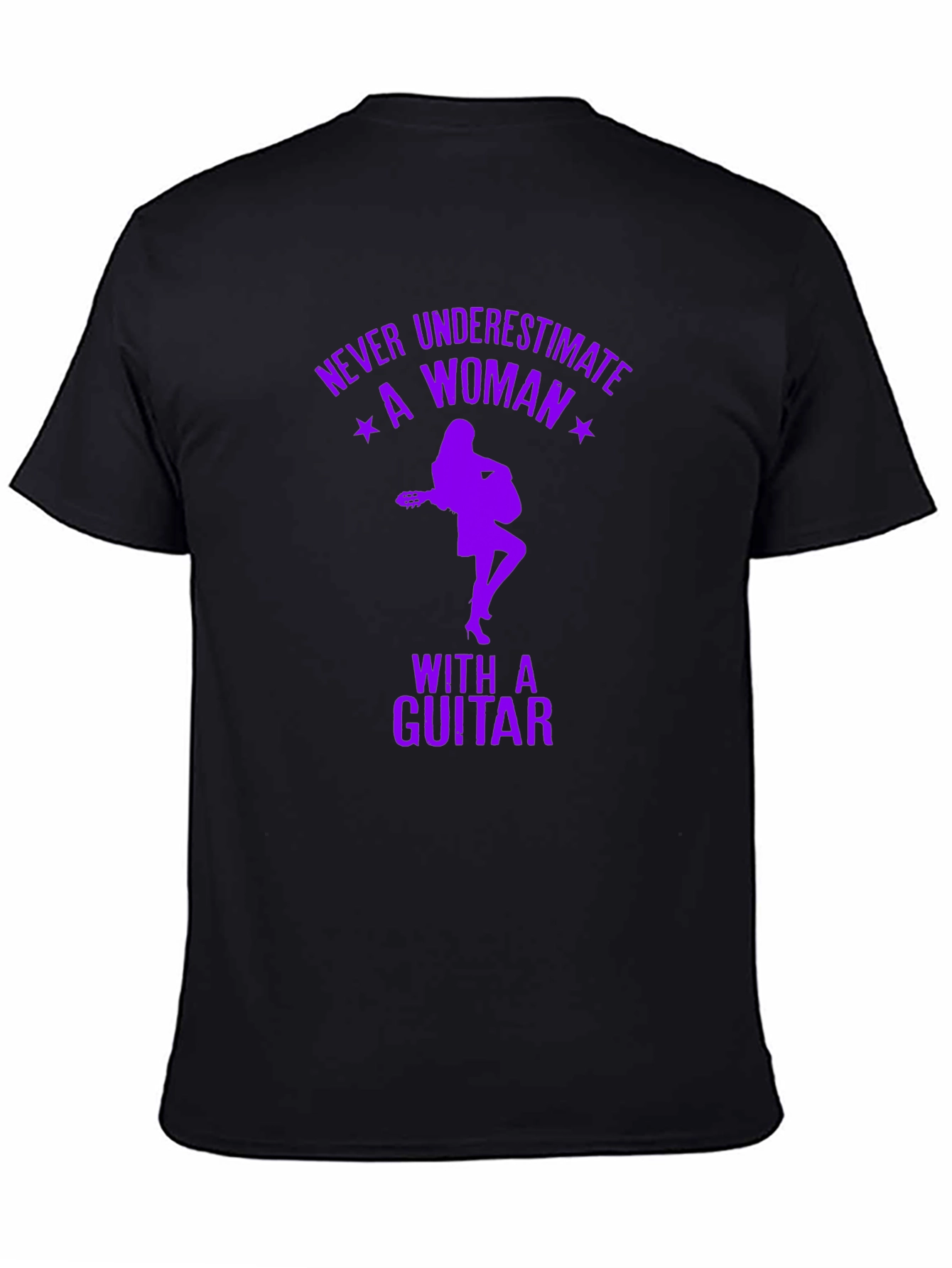 Never Underestimate a Woman with a Guitar T-Shirt