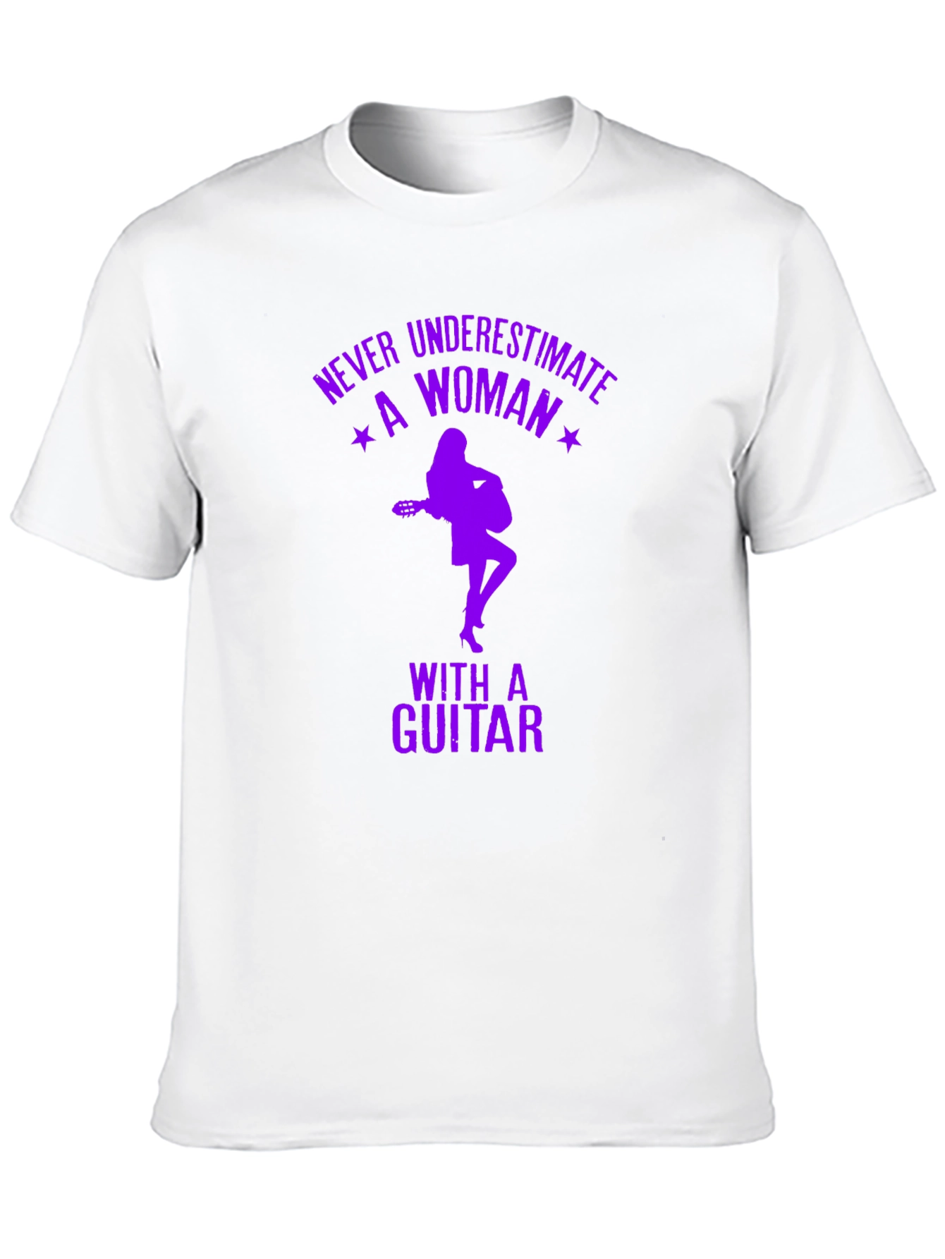 Never Underestimate a Woman with a Guitar T-Shirt
