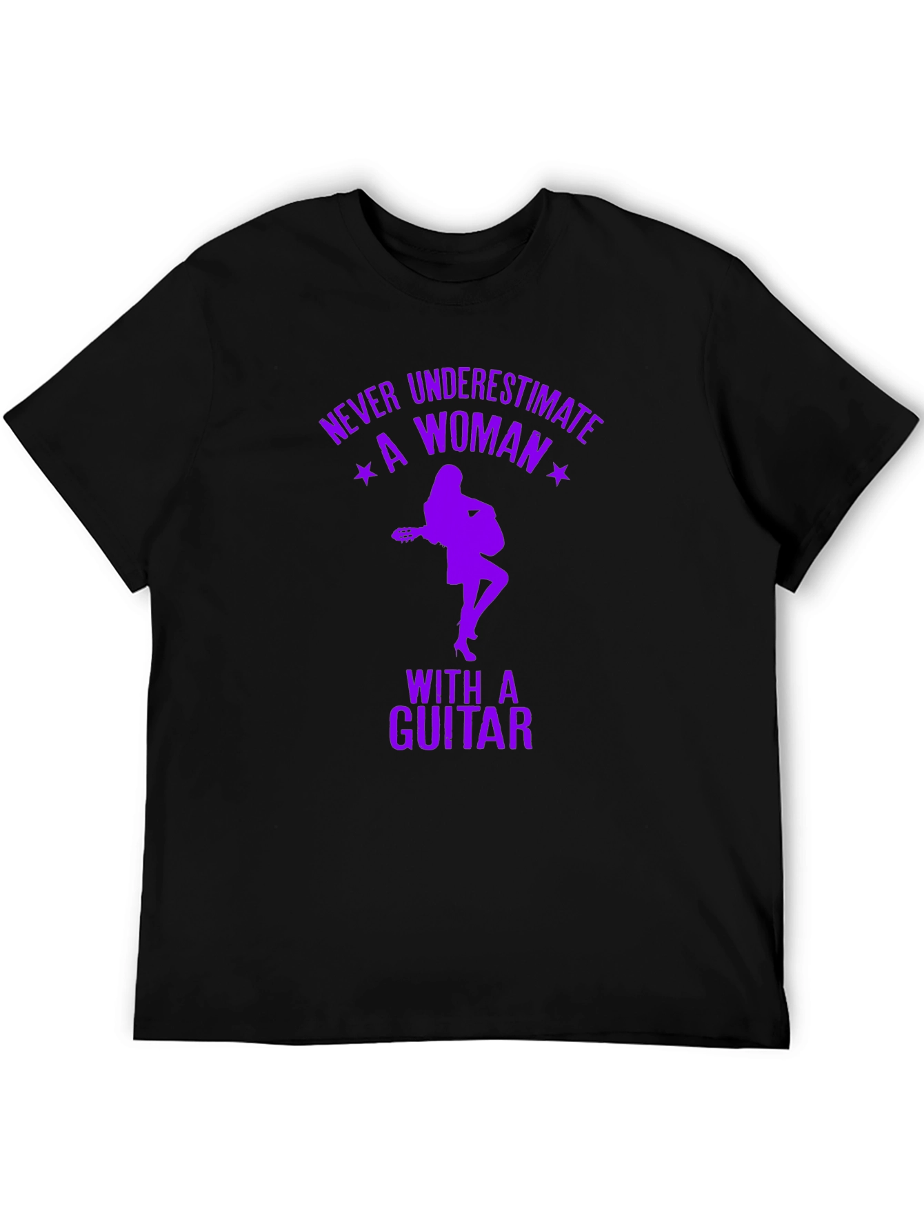 Never Underestimate a Woman with a Guitar T-Shirt