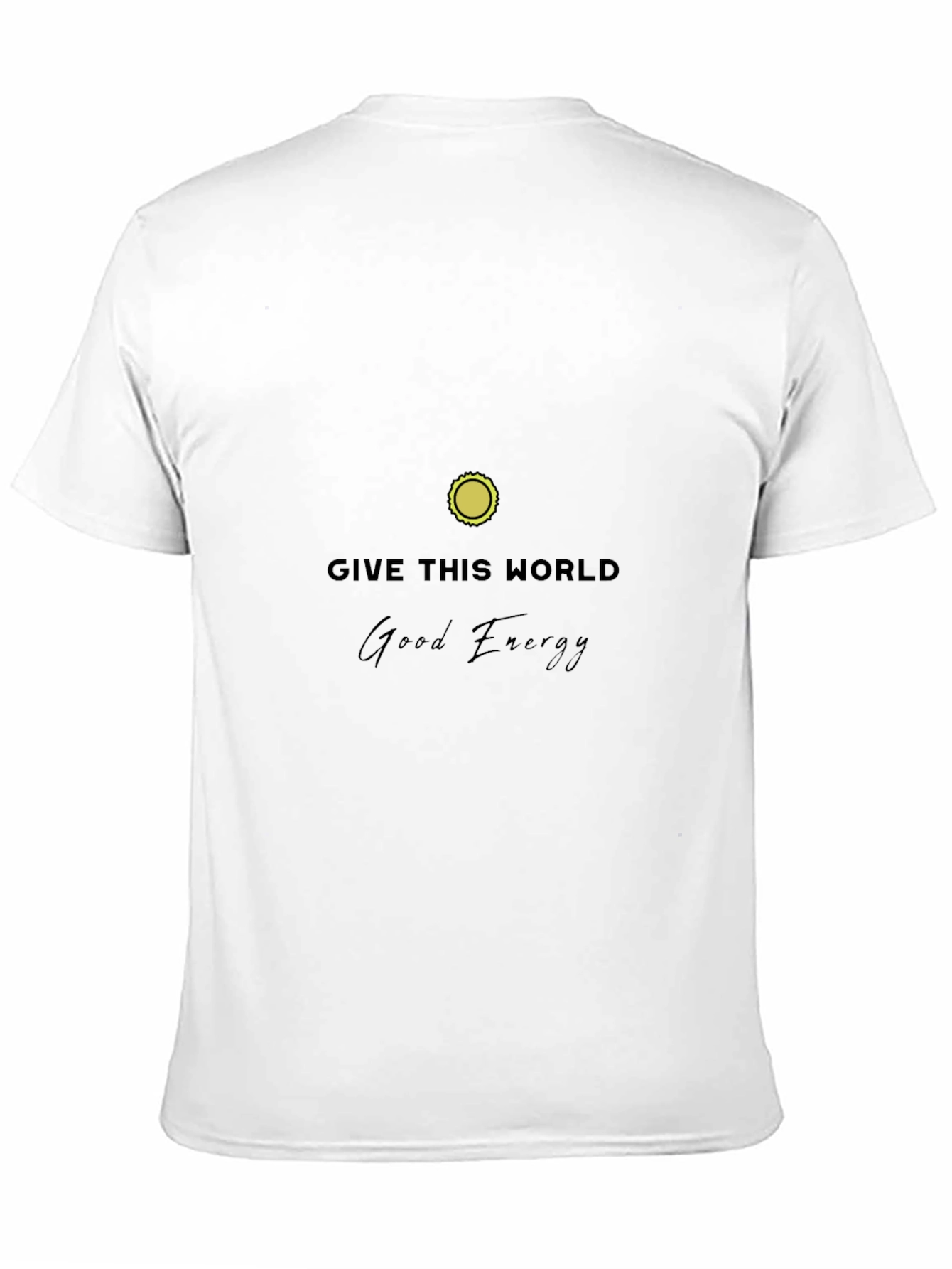 Good Energy Graphic Tee - Black Cotton T-Shirt