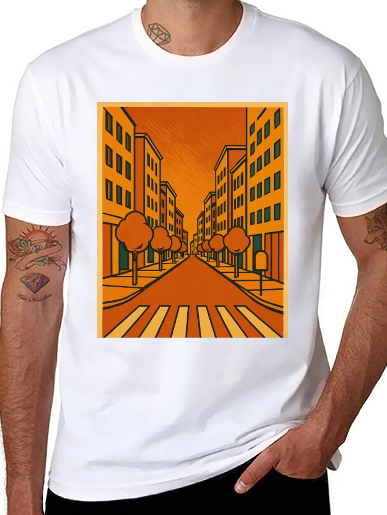 City Street Graphic T-Shirt