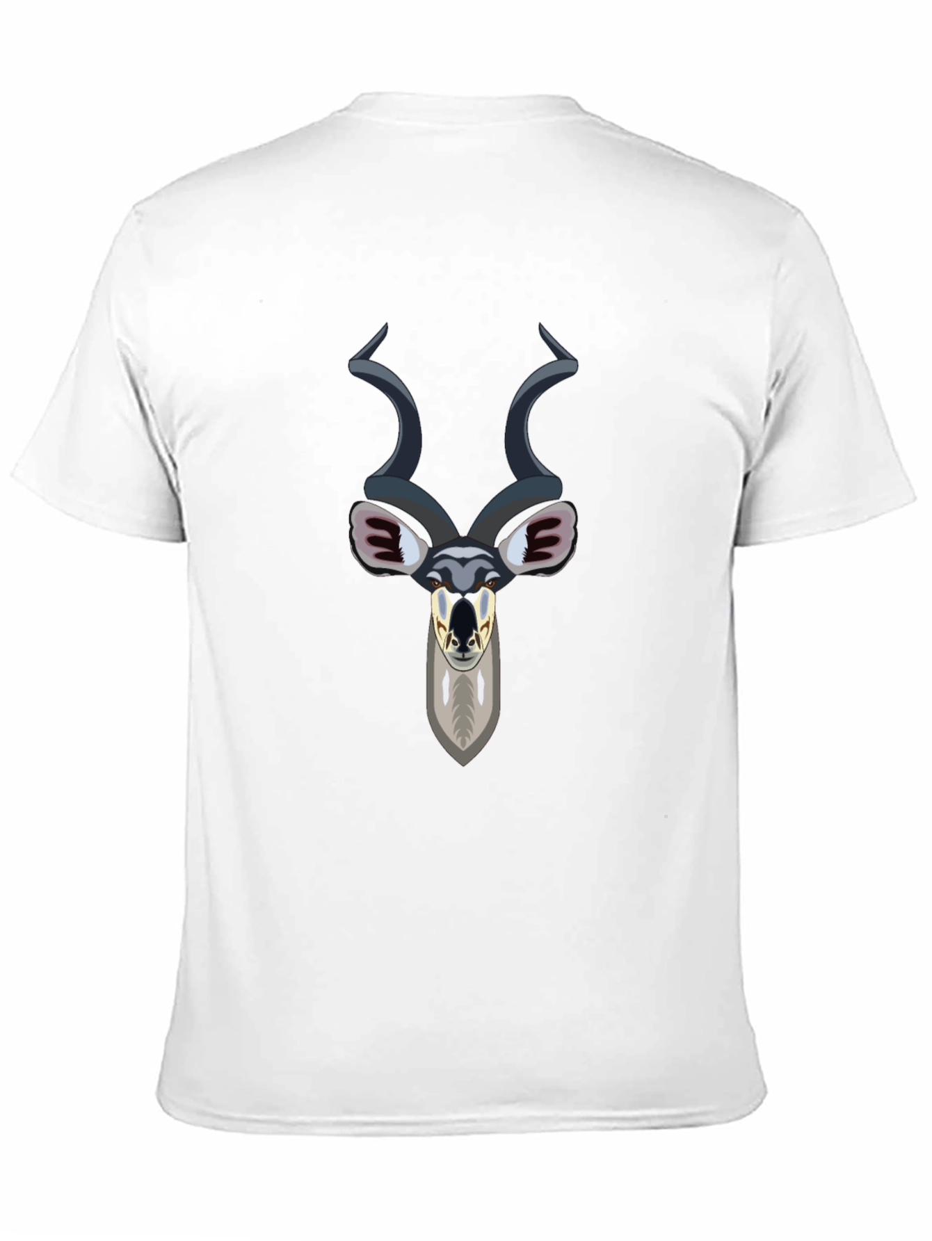 Kudu Head Graphic Tee - Black