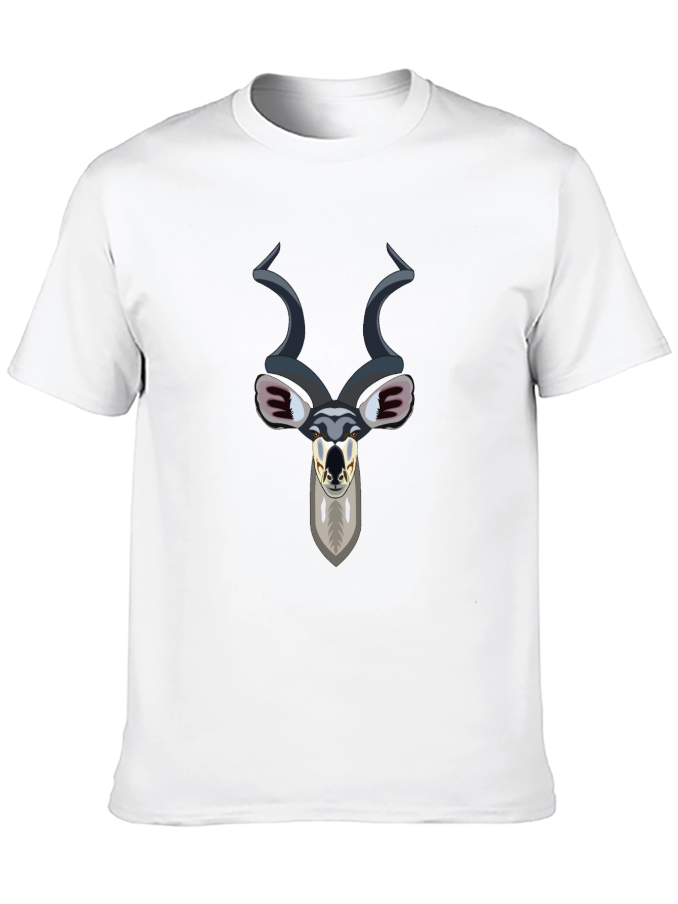 Kudu Head Graphic Tee - Black
