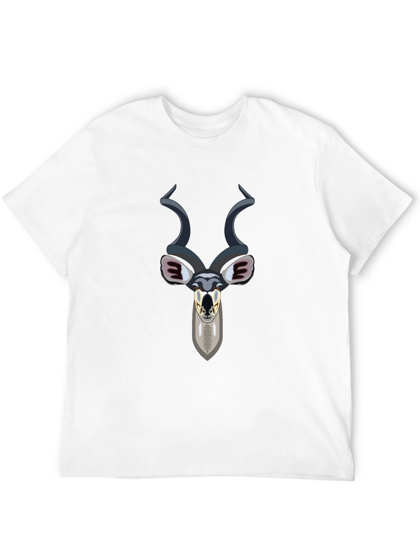 Kudu Head Graphic Tee - Black