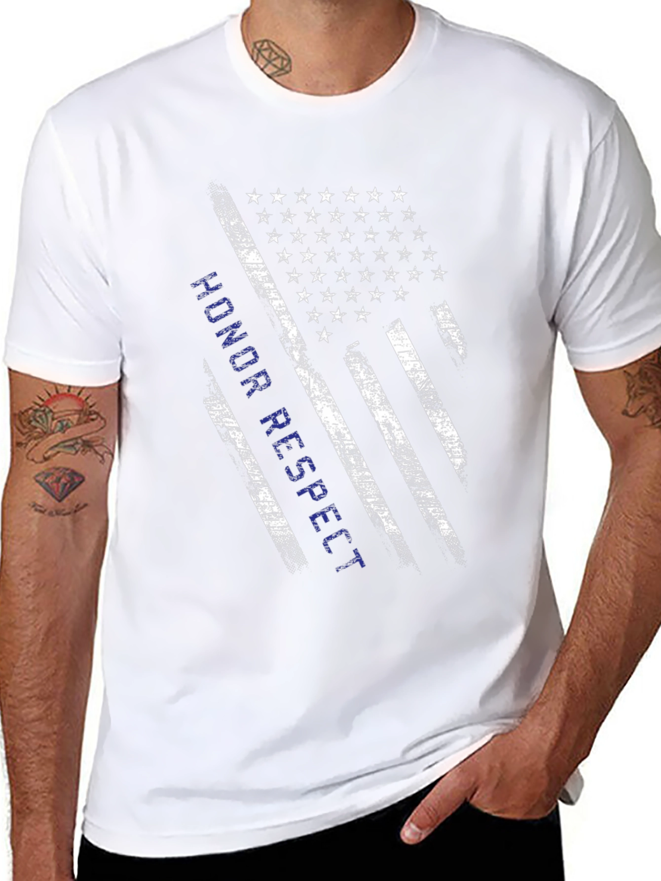 Honor Respect American Flag T-Shirt