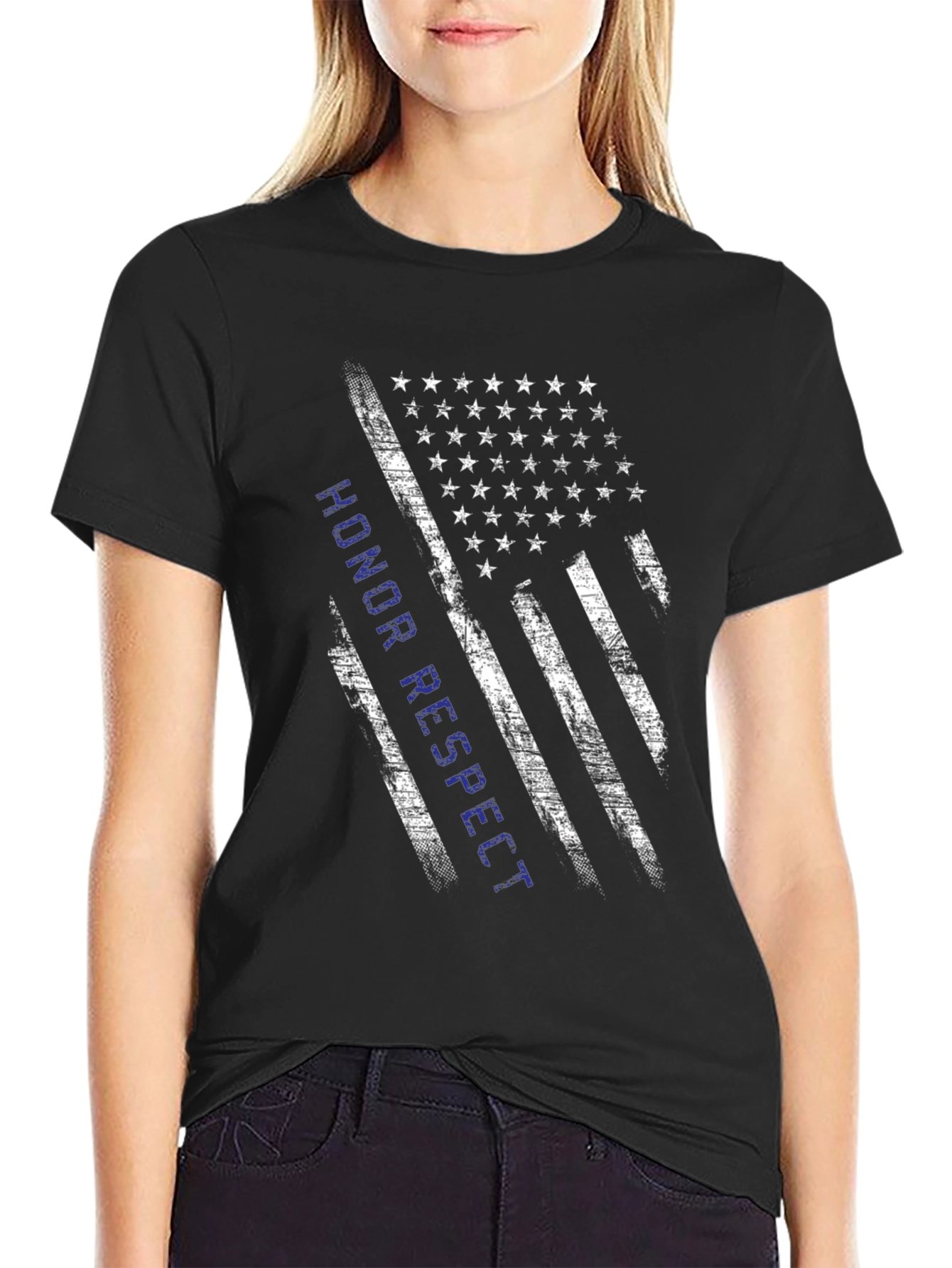 Honor Respect American Flag T-Shirt