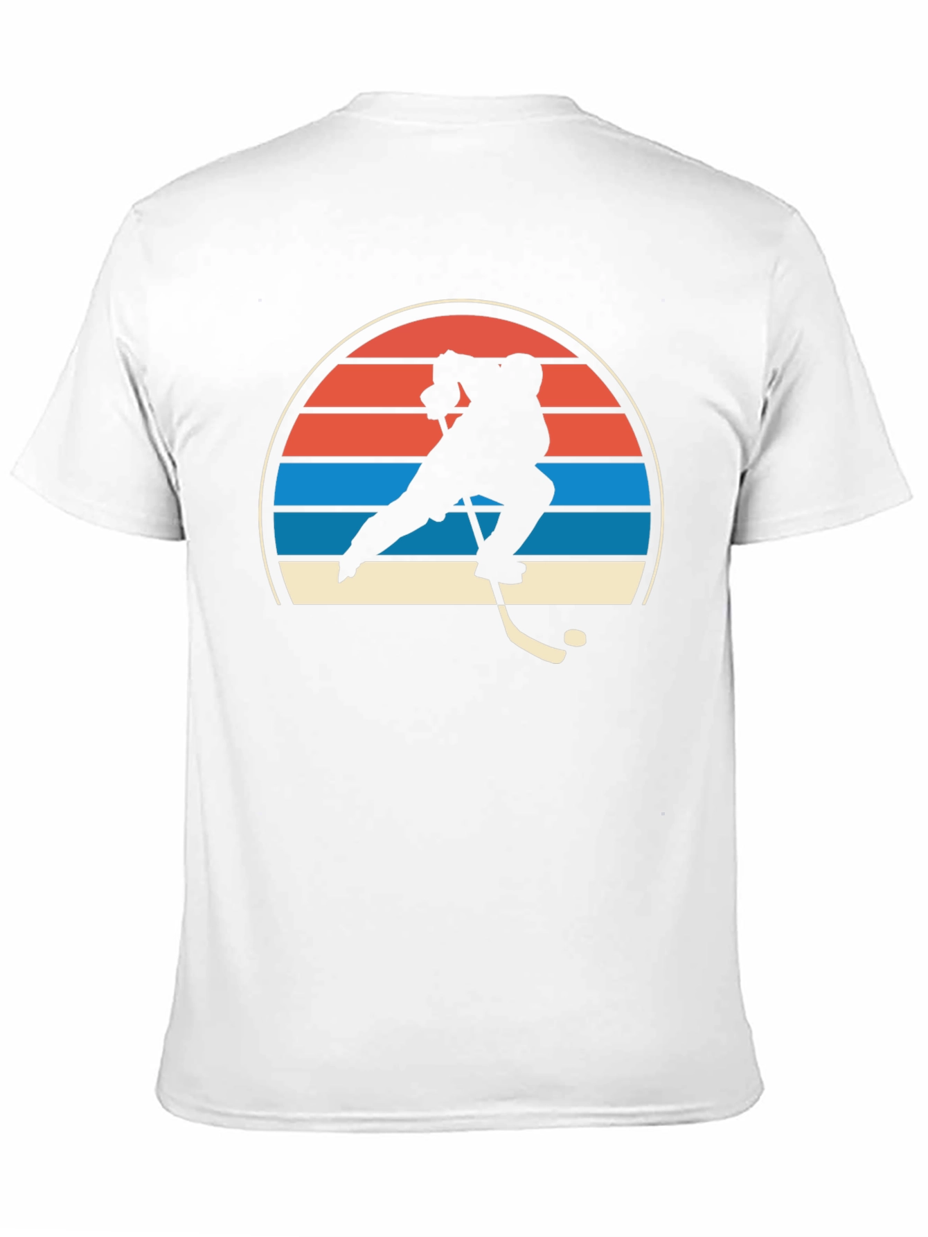 Retro Hockey Player Graphic T-Shirt