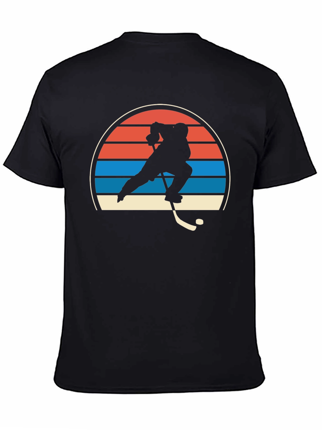 Retro Hockey Player Graphic T-Shirt