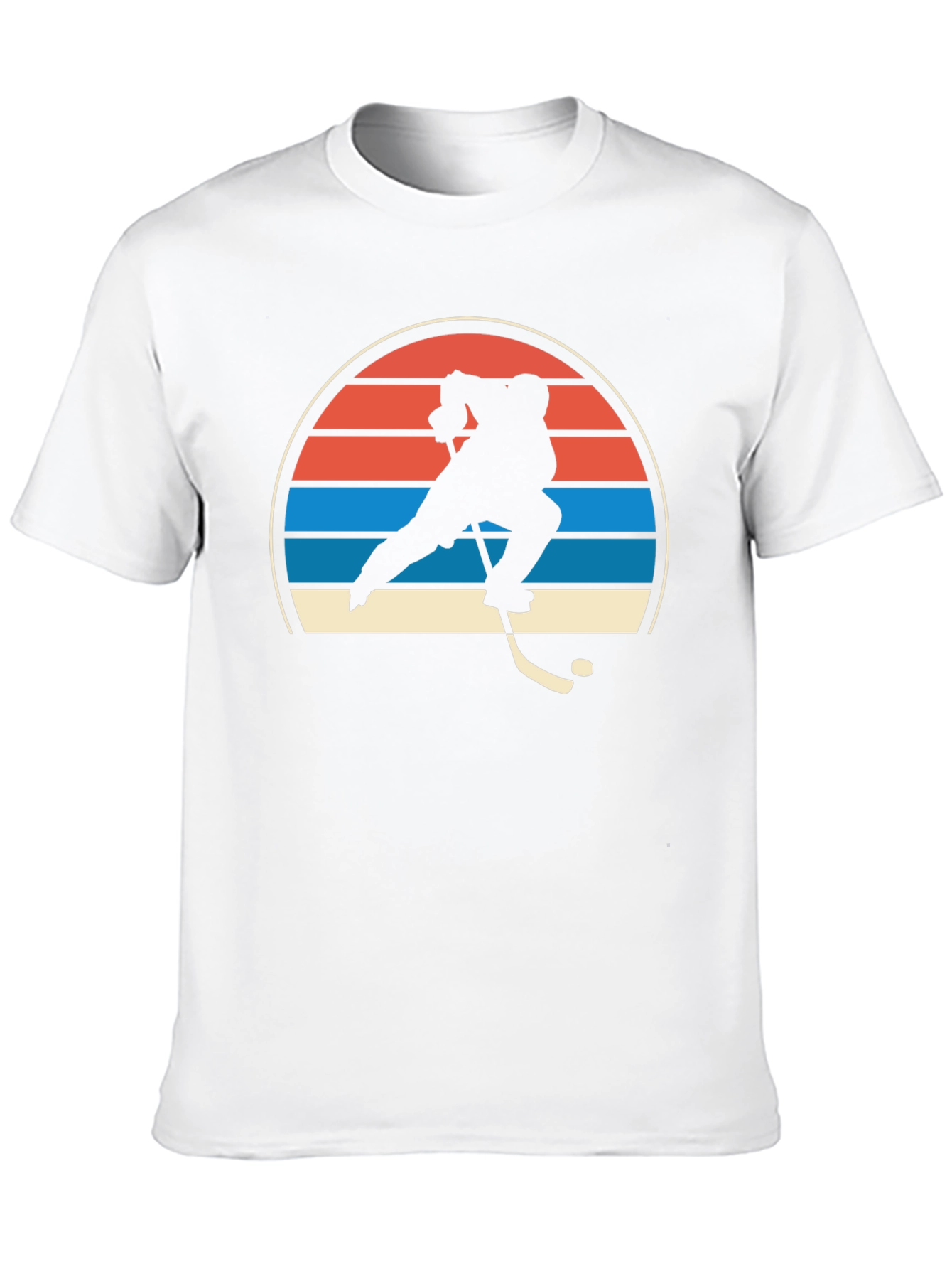 Retro Hockey Player Graphic T-Shirt