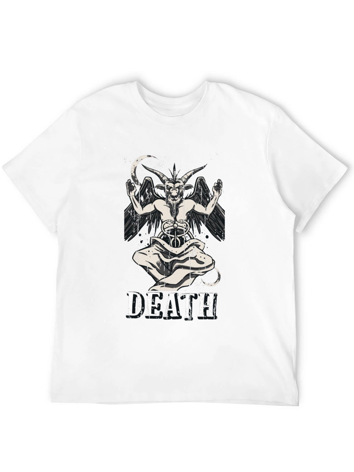 Death Baphomet Graphic Tee - Black