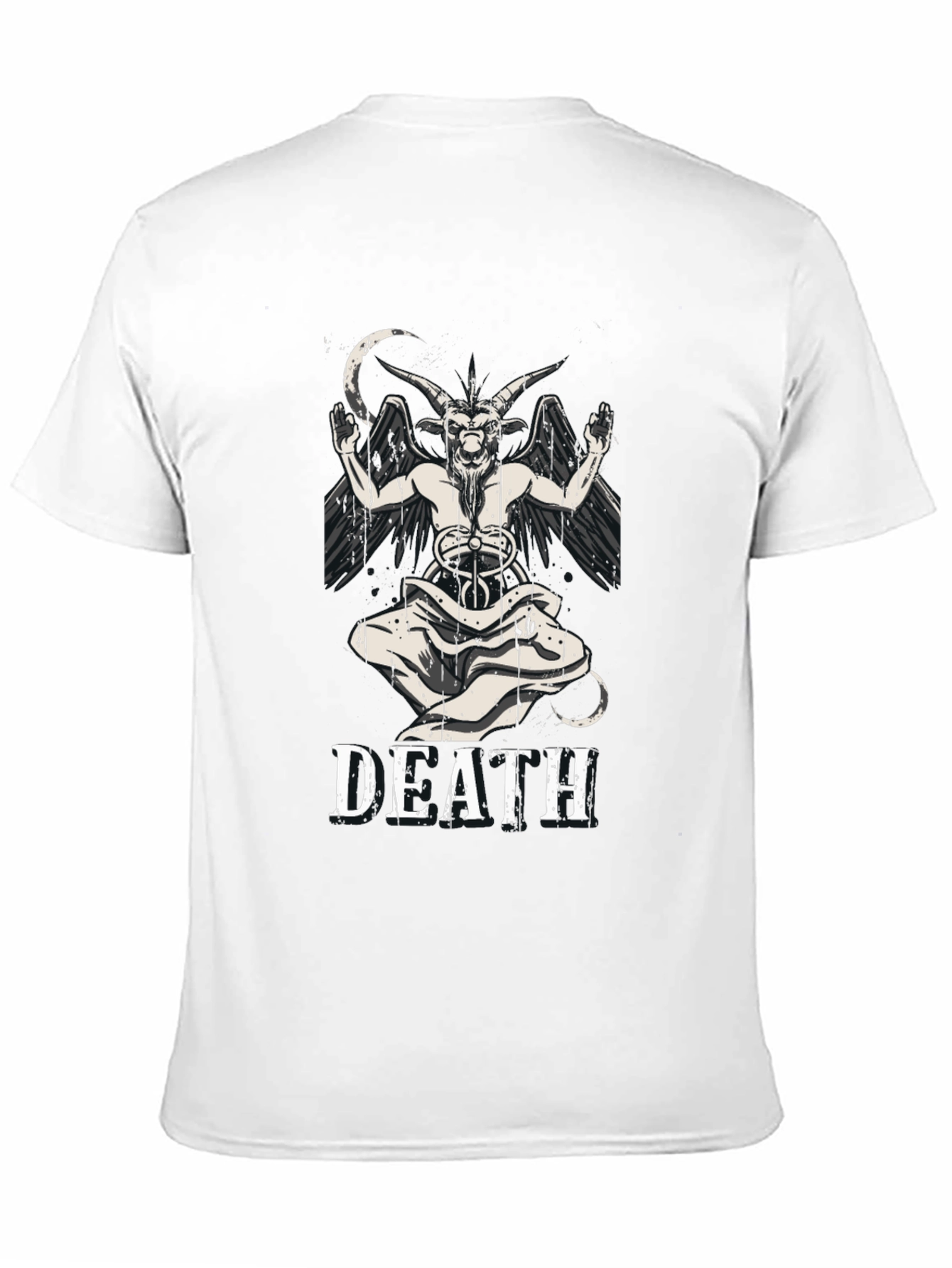 Death Baphomet Graphic Tee - Black