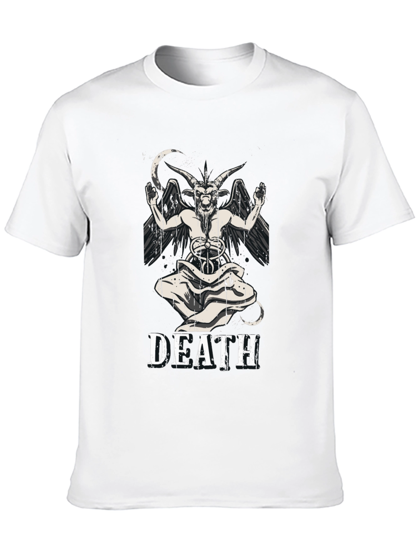 Death Baphomet Graphic Tee - Black