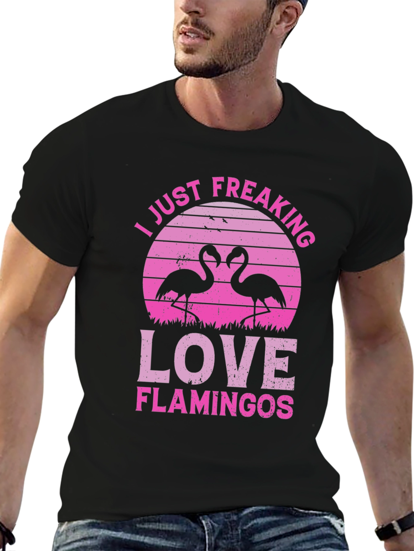 I Just Freaking Love Flamingos Graphic Tee