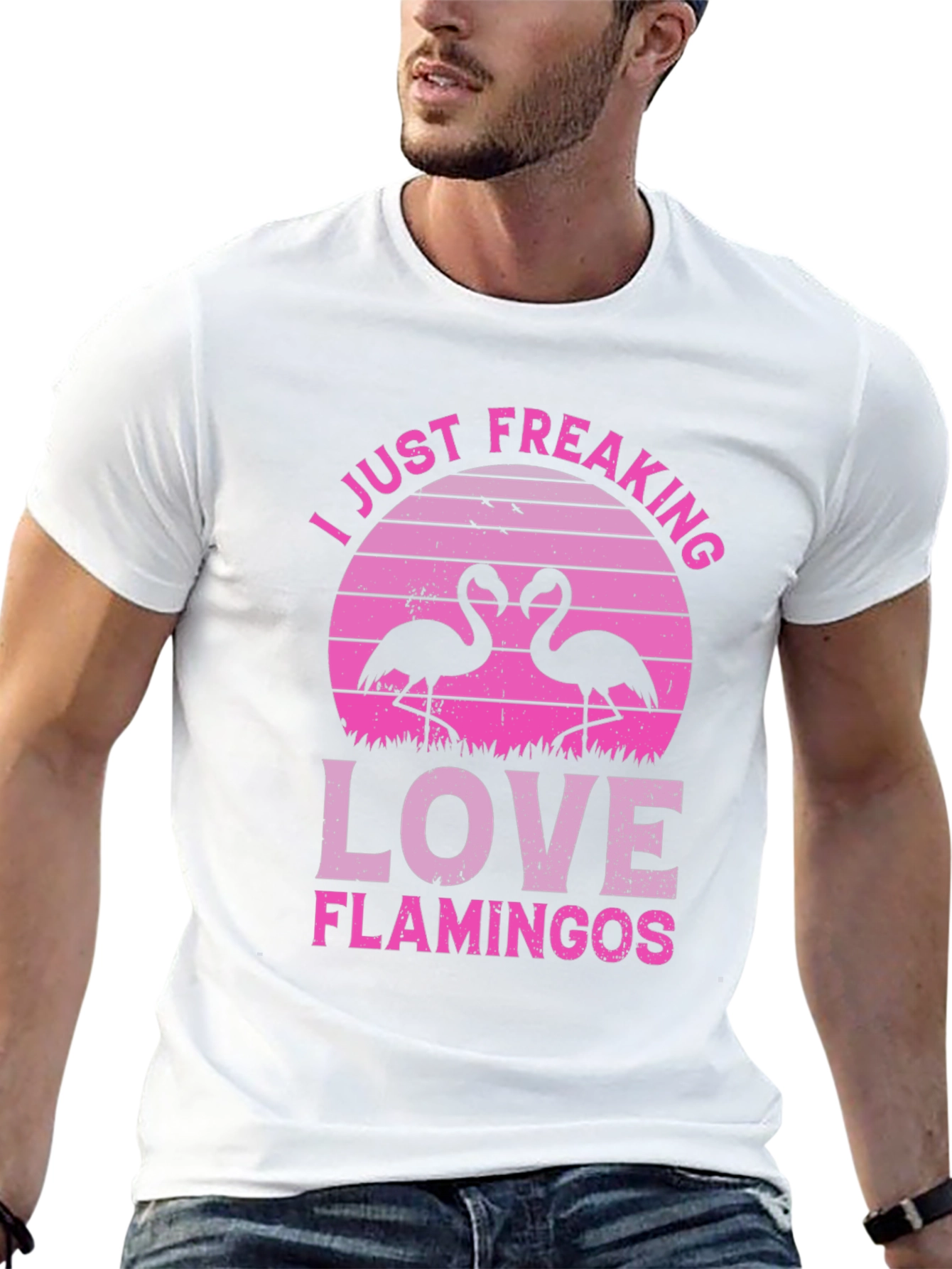 I Just Freaking Love Flamingos Graphic Tee