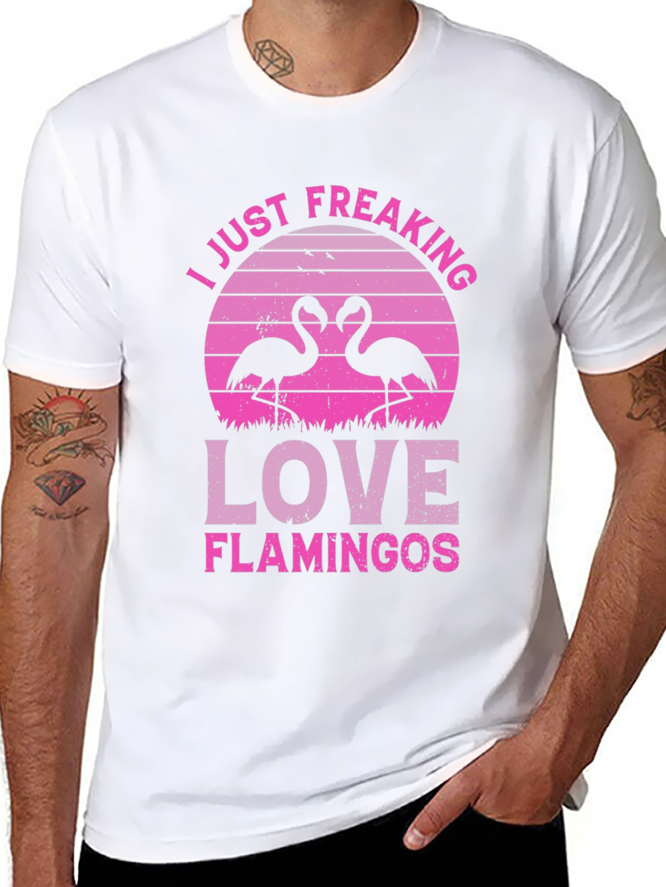 I Just Freaking Love Flamingos Graphic Tee