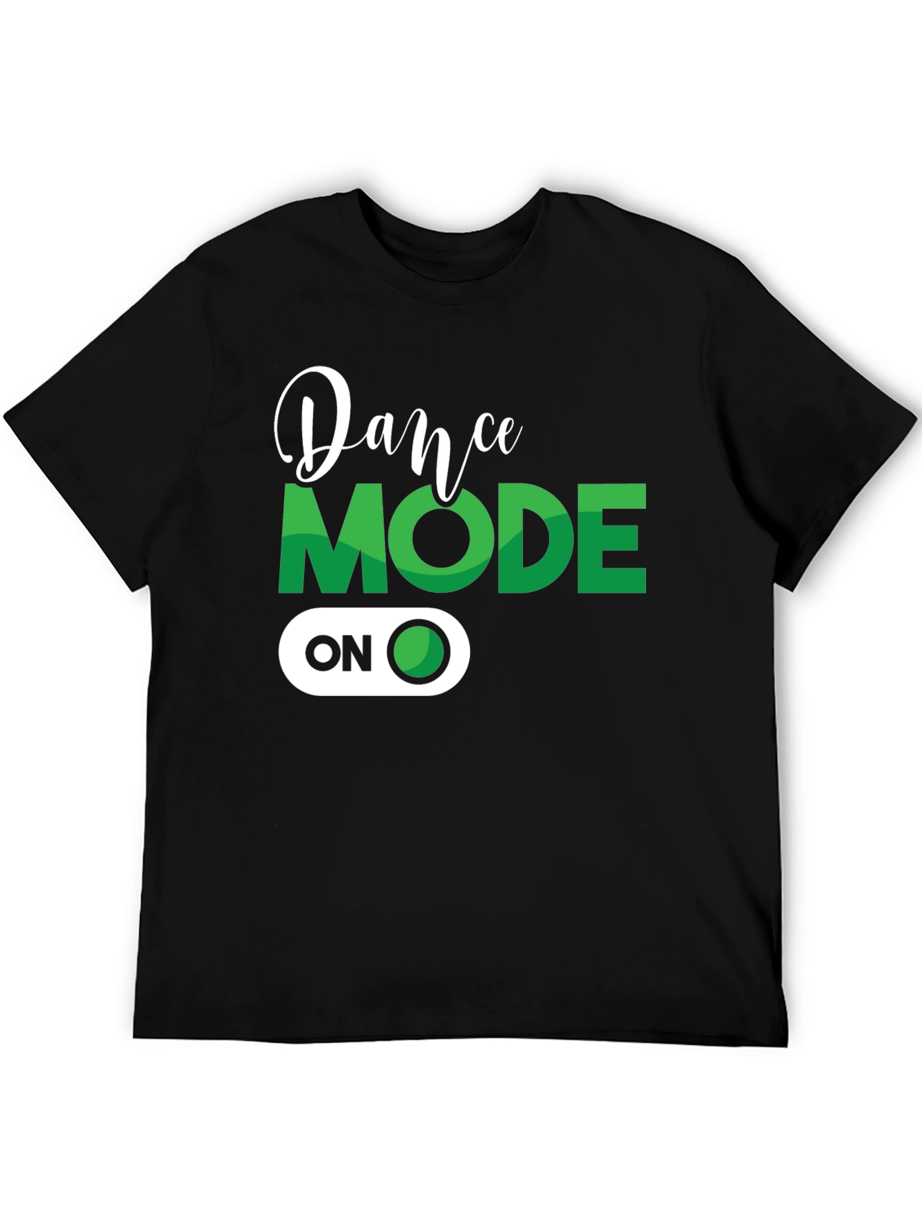 Dance Mode ON Black Graphic Tee