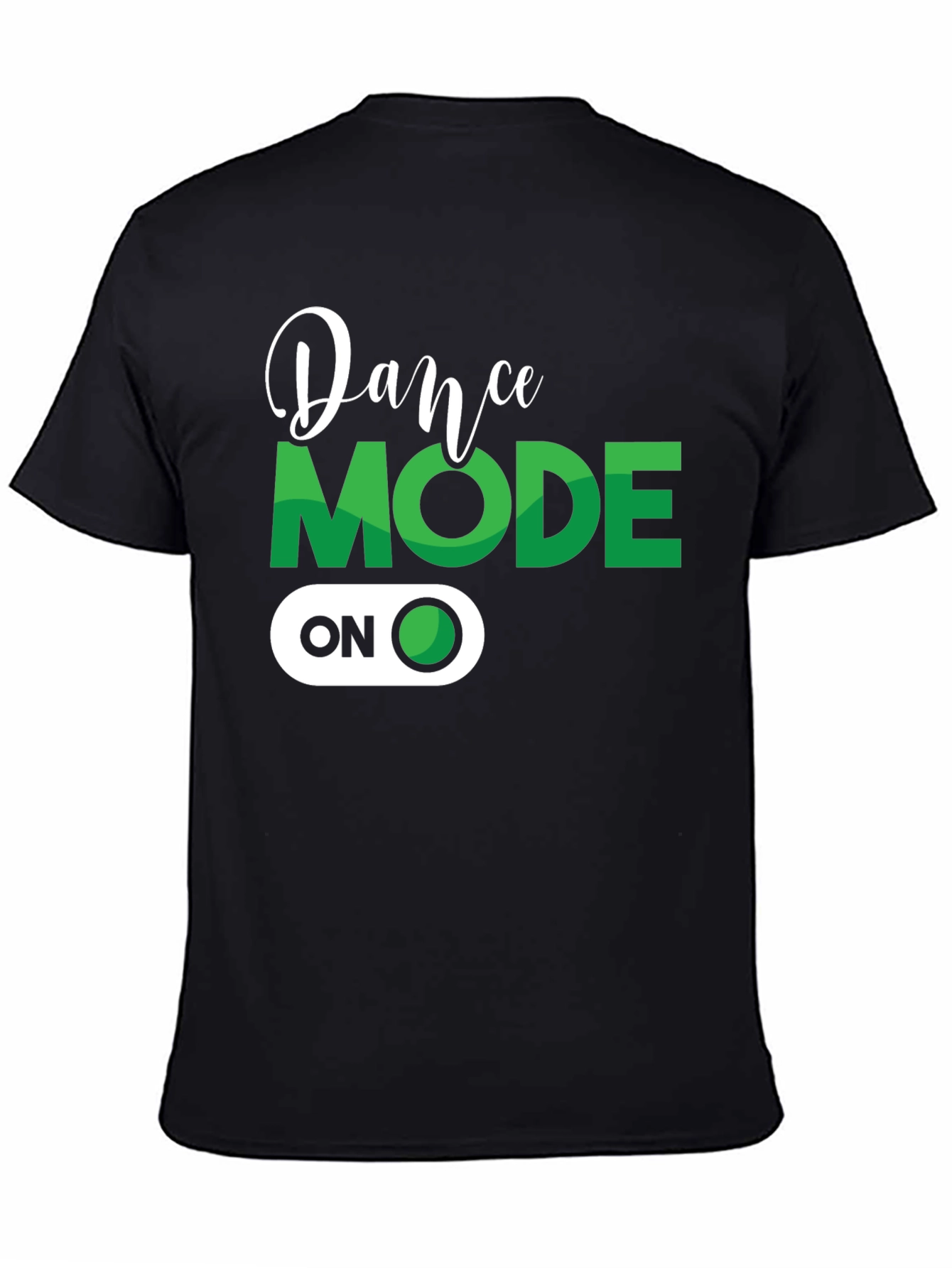 Dance Mode ON Black Graphic Tee