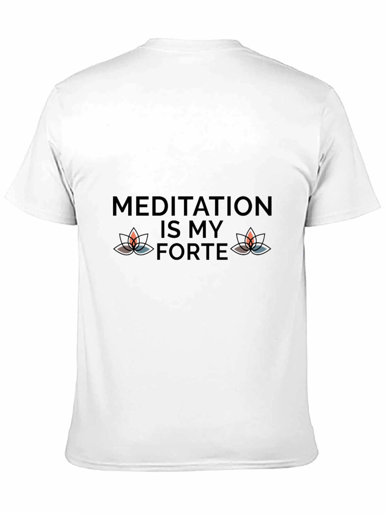 Meditation is My Forte Black Graphic Tee