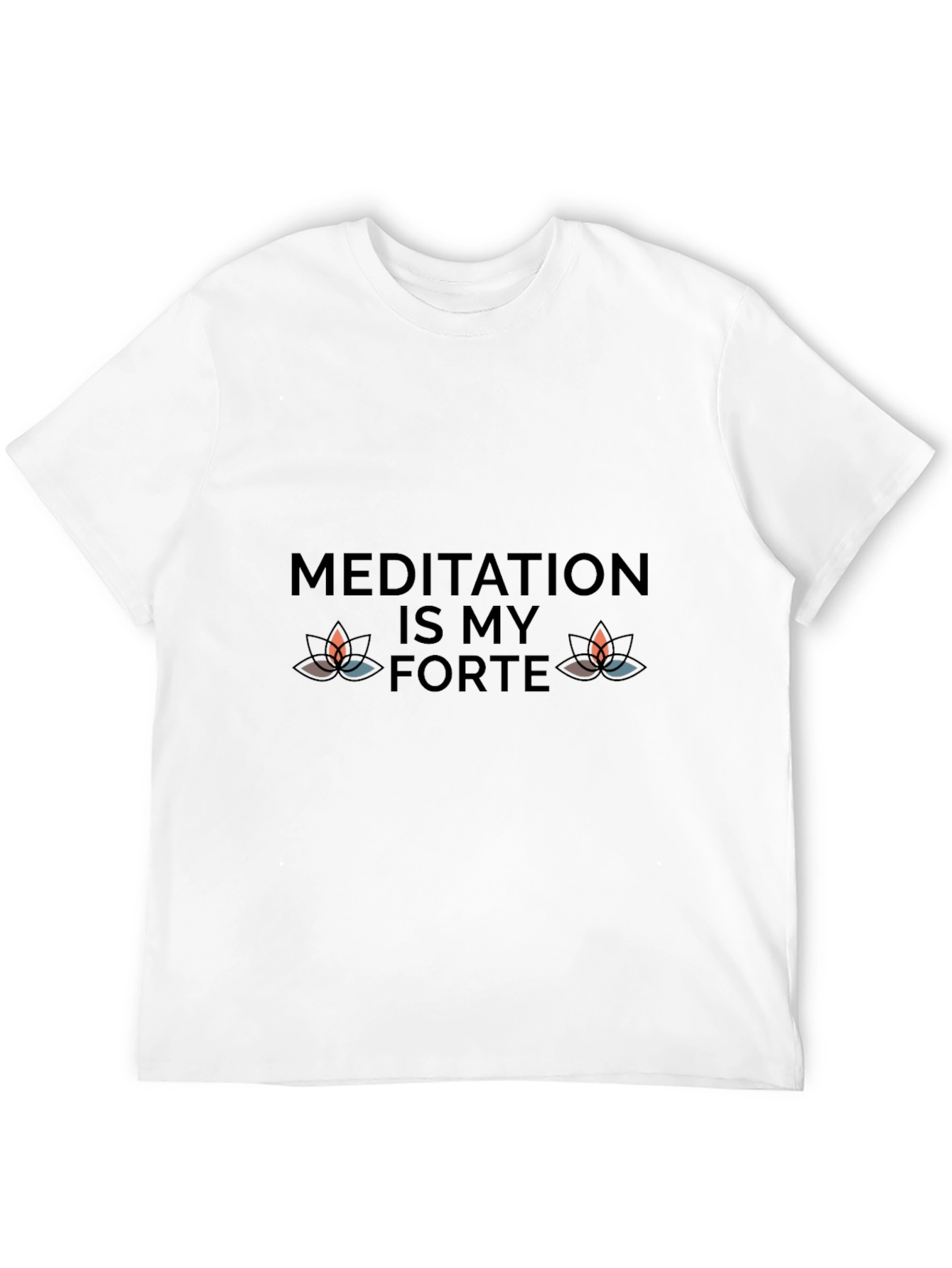 Meditation is My Forte Black Graphic Tee