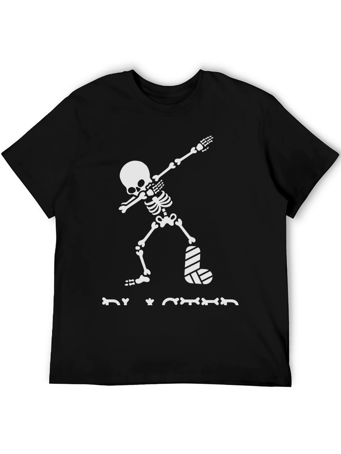 Dabbing Skeleton T-Shirt Broken Leg Halloween