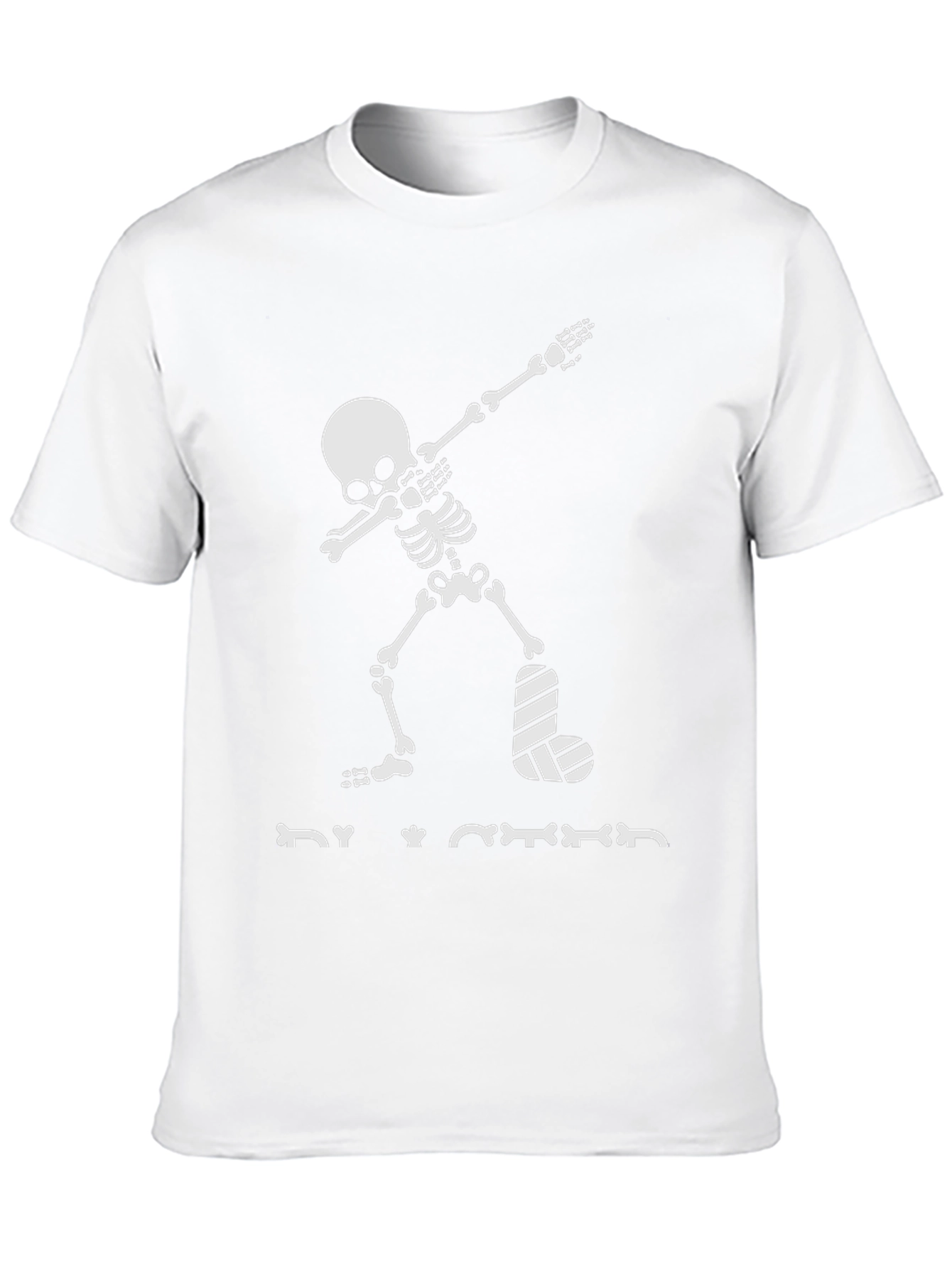 Dabbing Skeleton T-Shirt Broken Leg Halloween