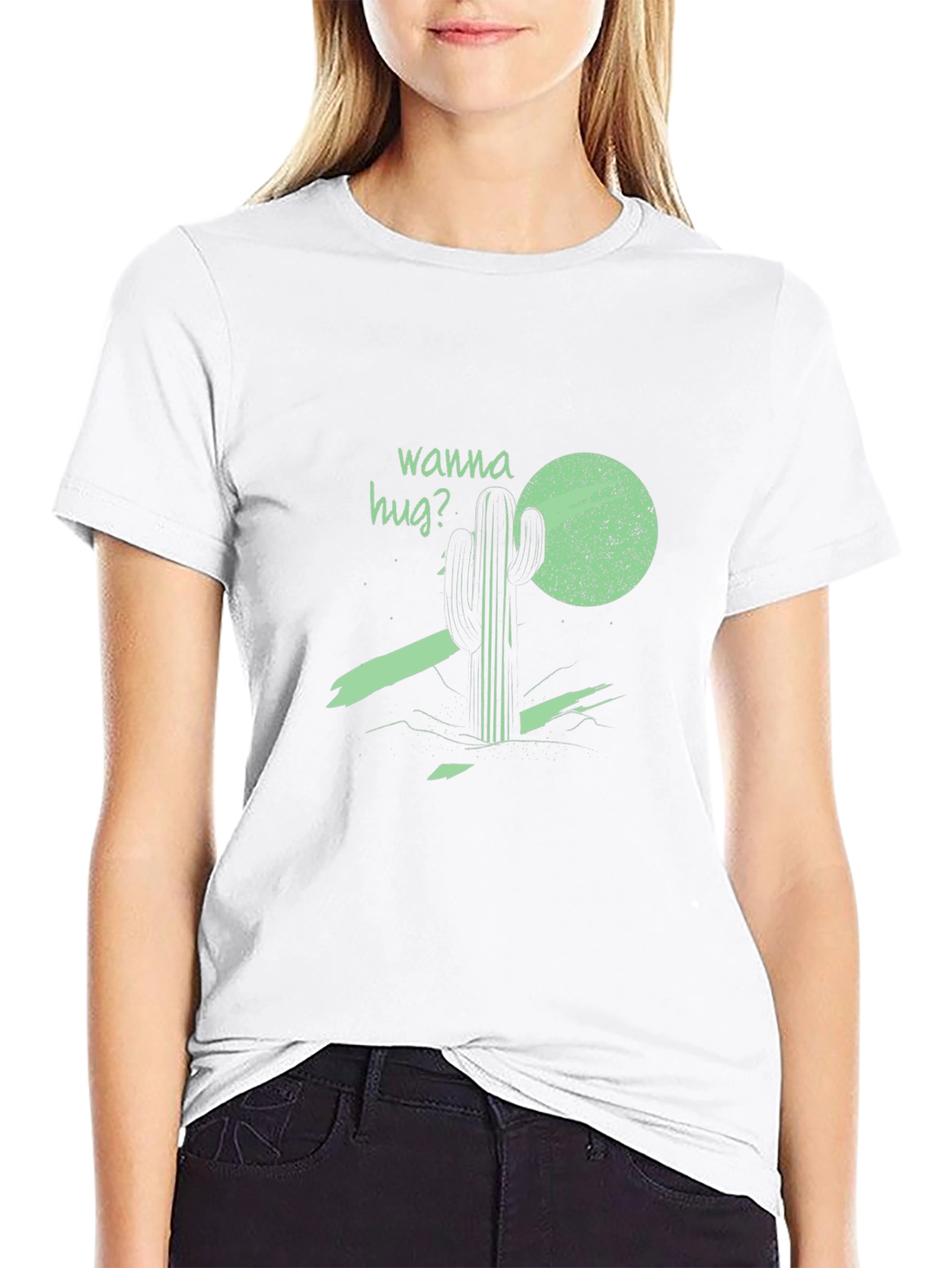 Wanna Hug Cactus Graphic Tee