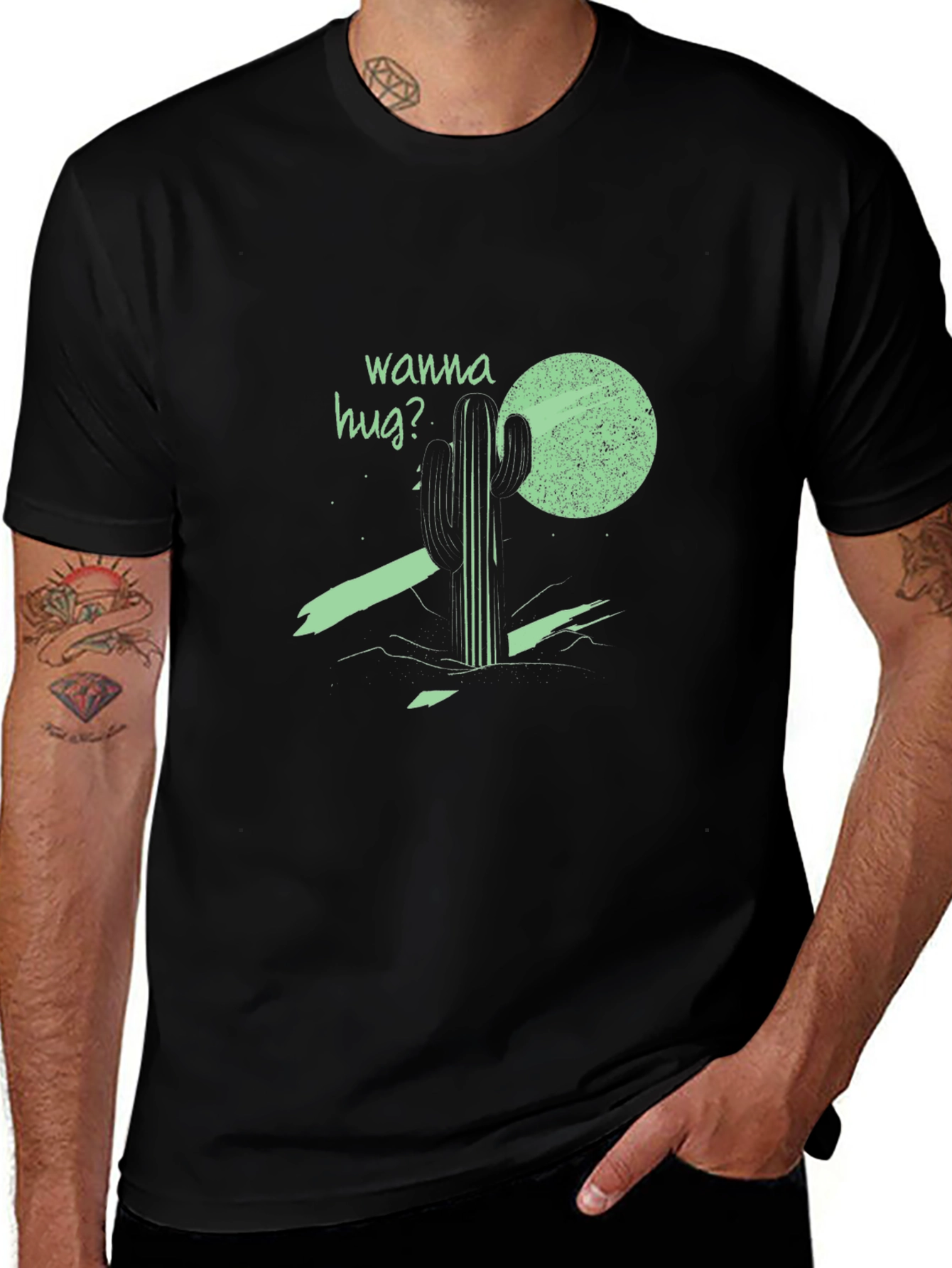 Wanna Hug Cactus Graphic Tee