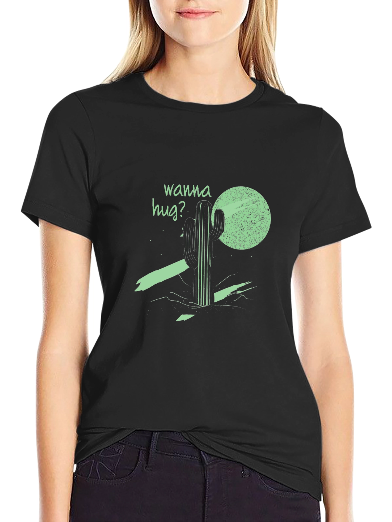Wanna Hug Cactus Graphic Tee