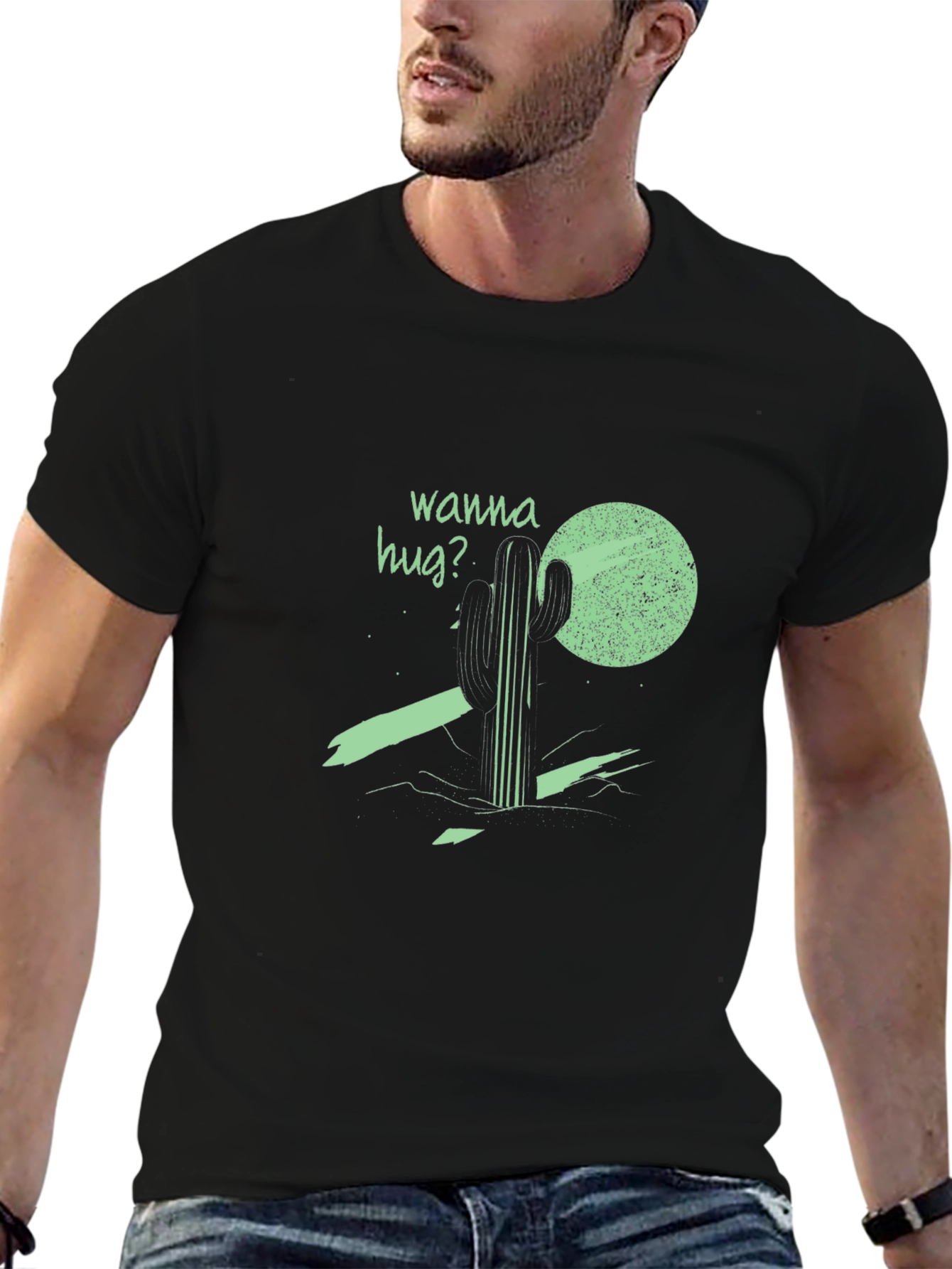 Wanna Hug Cactus Graphic Tee