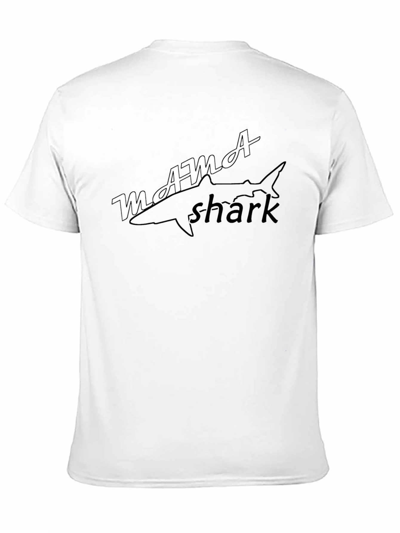 Mama Shark Graphic T-Shirt - Black Cotton Tee