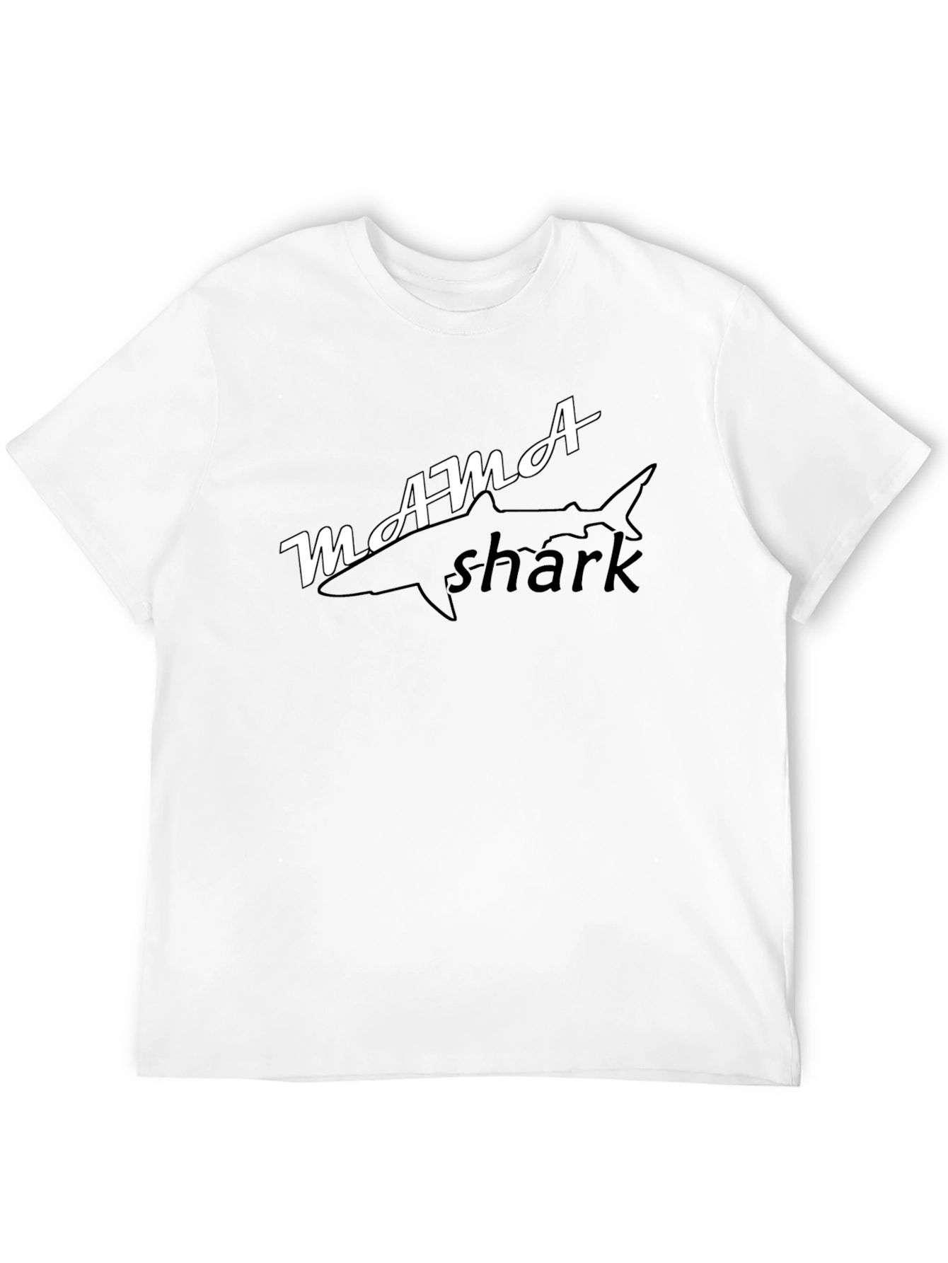 Mama Shark Graphic T-Shirt - Black Cotton Tee