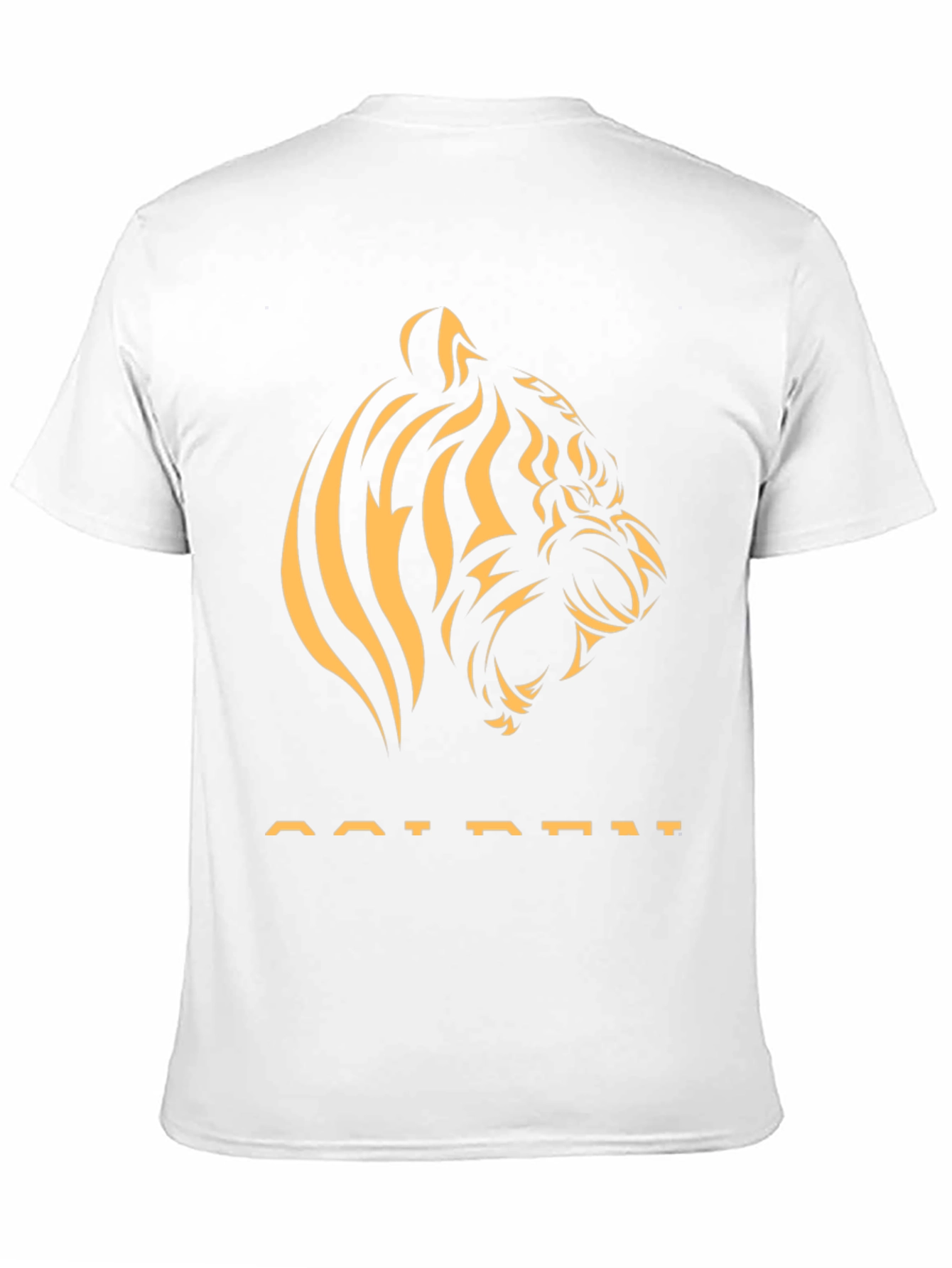Golden Tiger Graphic Tee - Stylish Black T-Shirt