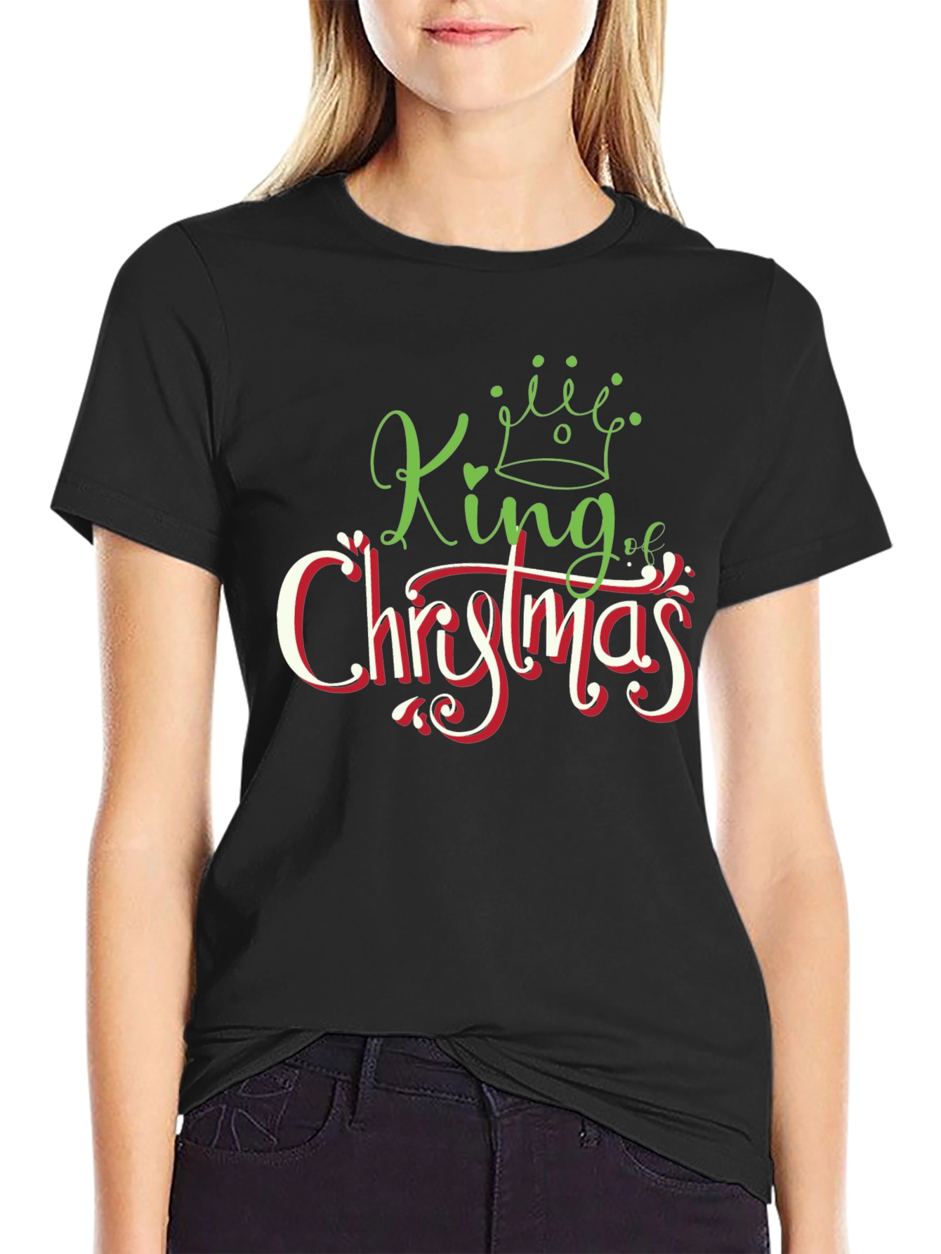 King of Christmas Graphic T-Shirt - Holiday Apparel